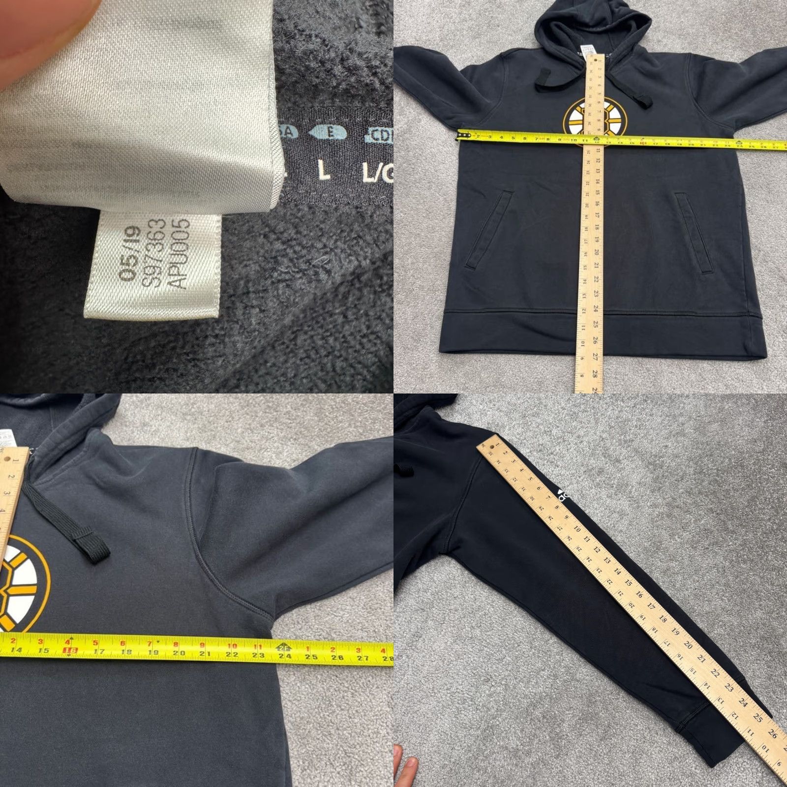 Adidas Adidas Boston NHL Graphic Hoodie Sweatshirt Mens Large Black Fleece Sport Active Size US L / EU 52-54 / 3 - 8 Thumbnail