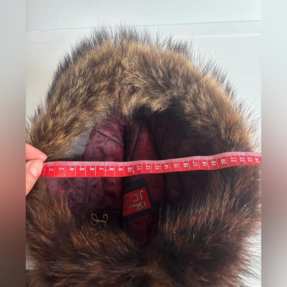 Designer Vintage real Fur Brown Hat Size ONE SIZE - 3 Thumbnail