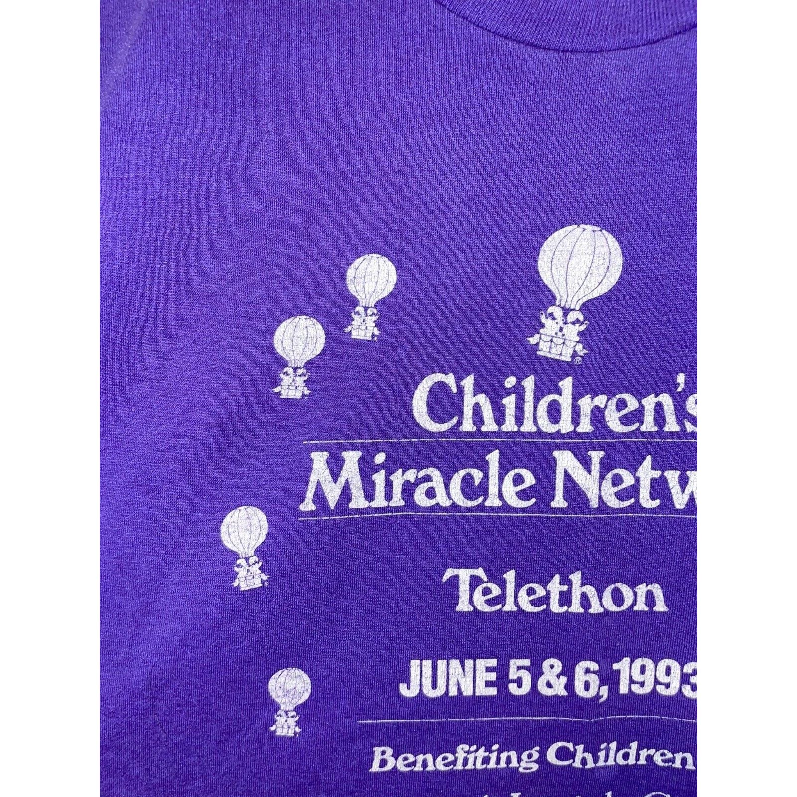 Hanes Vintage Childrens Miracle Network Shirt National Jewish Size US XL / EU 56 / 4 - 2 Thumbnail