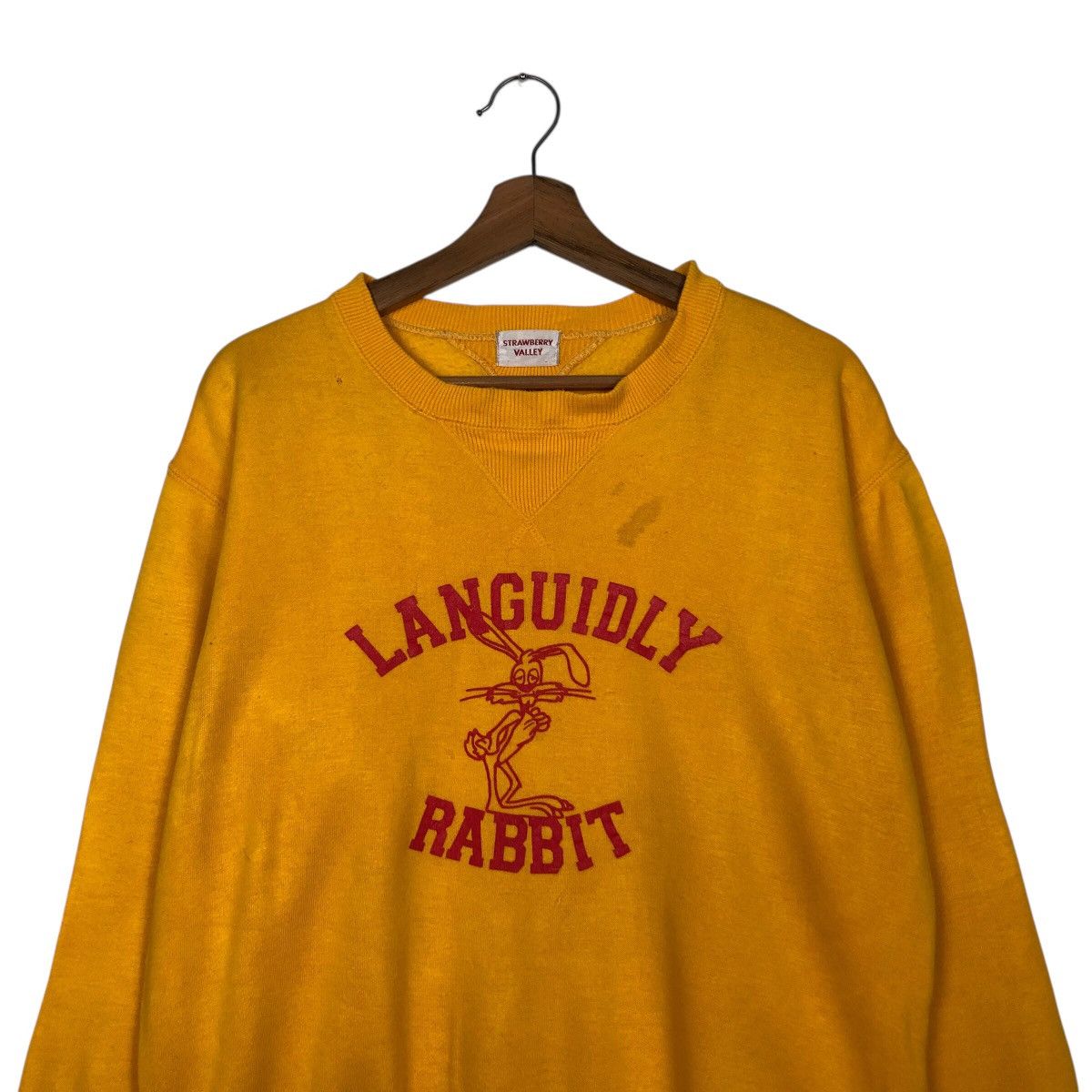Japanese Brand × Vintage 📌Vintage Sweatshirt Languidly Rabbit Big Logo Animation Size US M / EU 48-50 / 2 - 4 Thumbnail