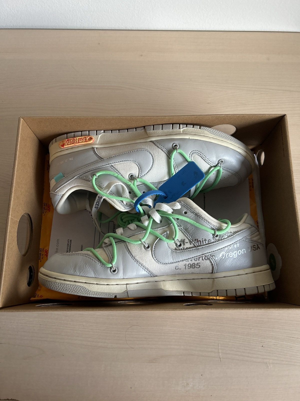 Nike × Off-White Off White - Dunk low LOT 26 Size US 9.5 / EU 42-43 - 2 Thumbnail