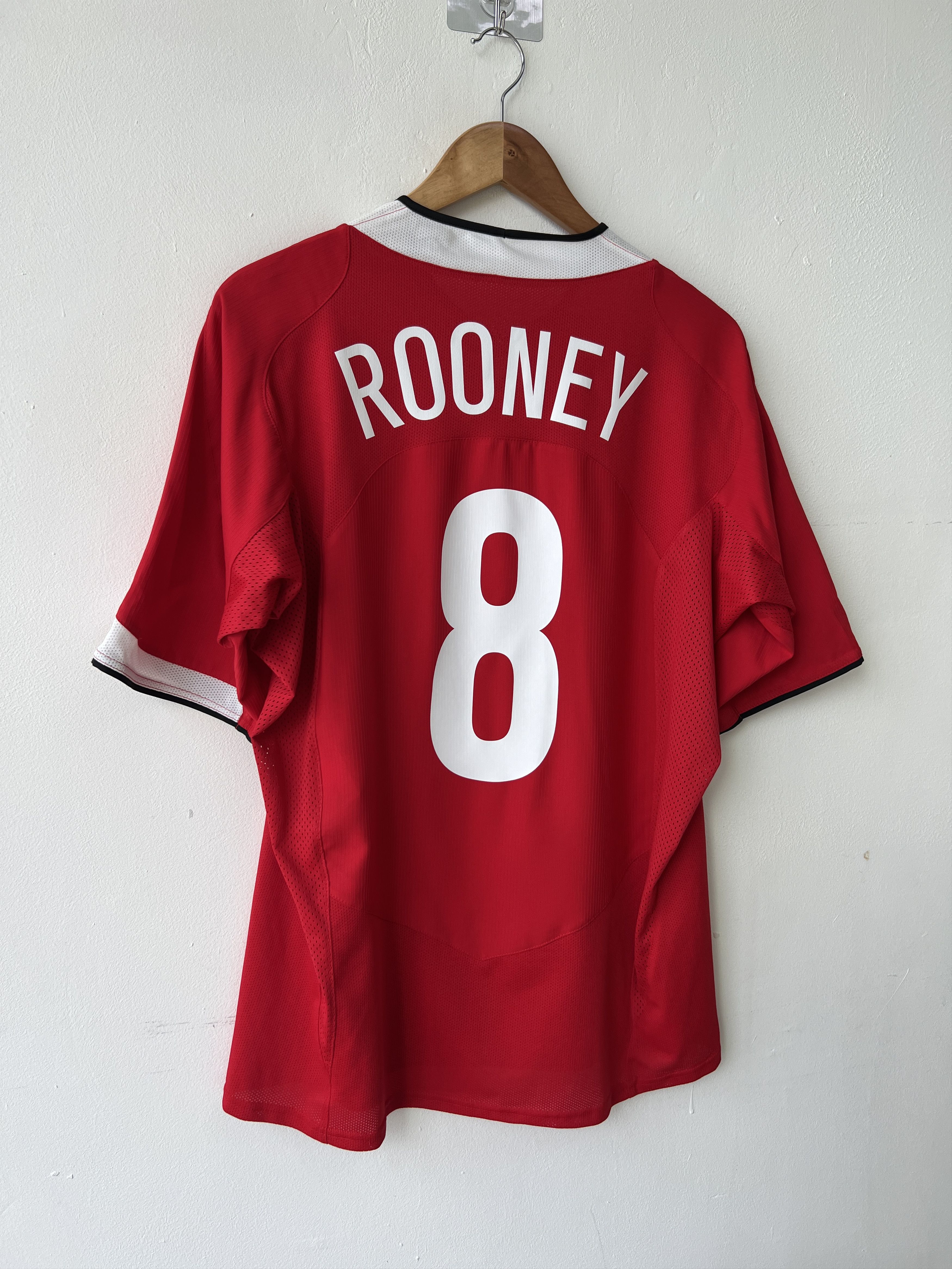 Nike (L) Manchester United 2004-06 Home Kit Rooney #8 Size US L / EU 52-54 / 3 - 5 Thumbnail