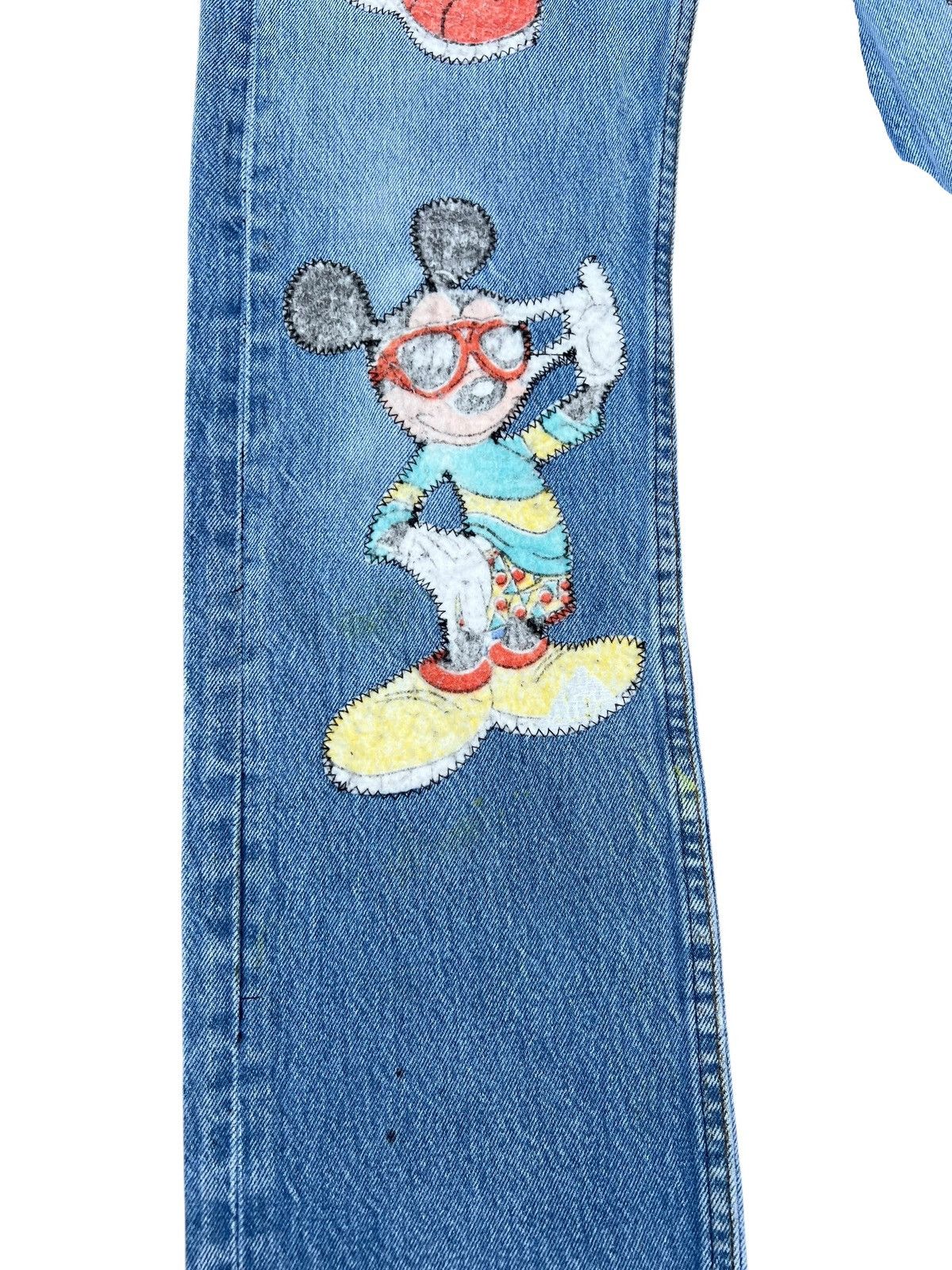 Levi's VTG 1992 Too Cute Disney X Levi’s 501 Patches Denim Jeans Size US 29 - 9 Thumbnail