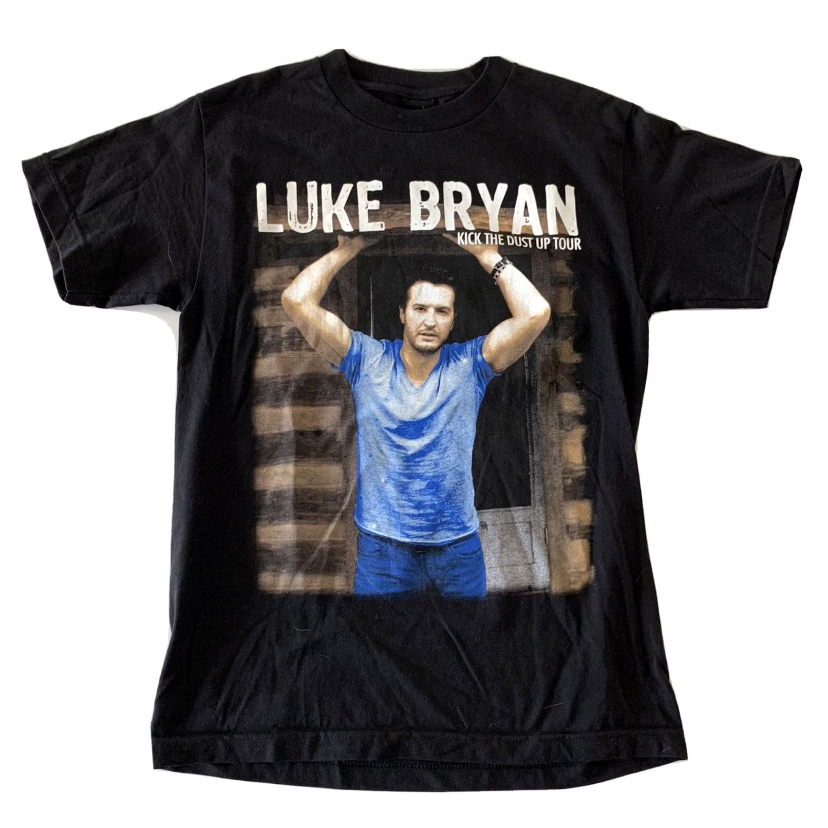 Vintage Luke Bryan Kick The Dust Up Tour 2015 Concert T Shirt Men’s Small Black Size US S / EU 44-46 / 1 - 2 Thumbnail