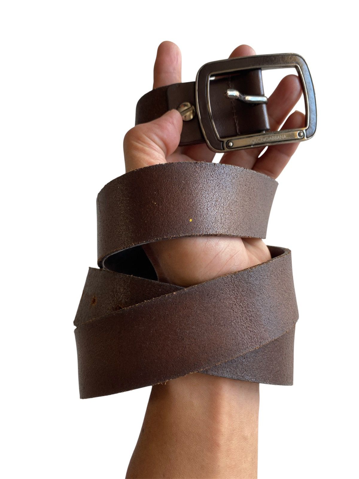 Dolce & Gabbana Dolce & Gabbana Leather Belt - Size 34" Size ONE SIZE - 1 Thumbnail