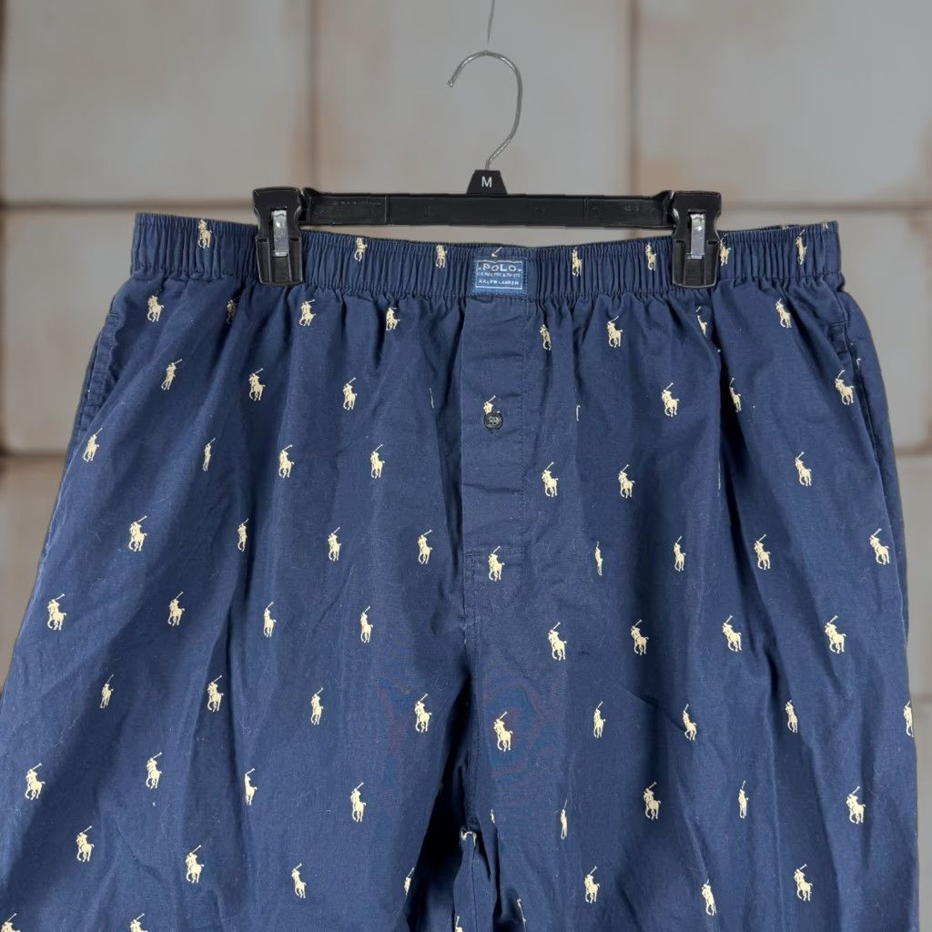 Polo Ralph Lauren Polo Ralph Lauren Sleepwear Pajama Pants Men's XL Blue Embroidered Pony Logo Knit 100% Cotton Size US XL / EU 56 / 4 - 1 Thumbnail