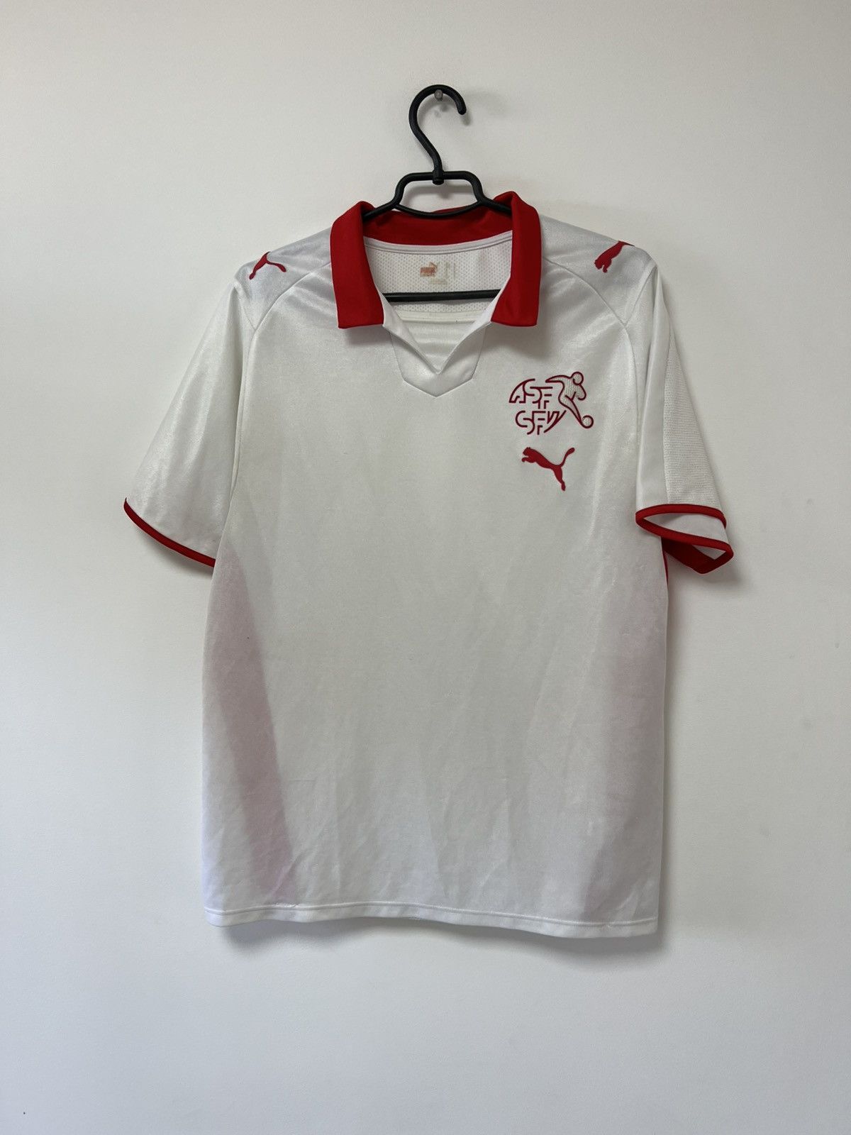 Puma Vintage Switzerland 2007/2008 Away Football Shirt Jersey Size US L / EU 52-54 / 3 - 2 Thumbnail
