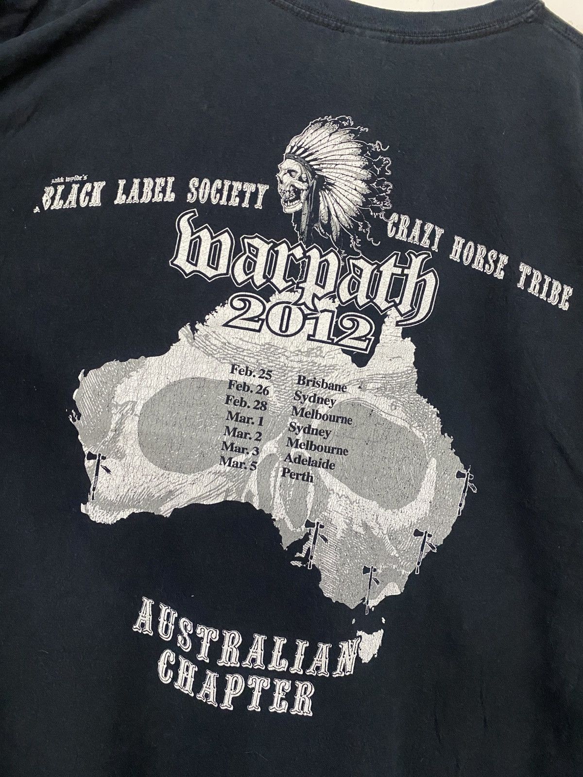 Band Tees VINTAGE BLACK LABEL SOCIETY TOUR 2012 Size US XL / EU 56 / 4 - 4 Thumbnail