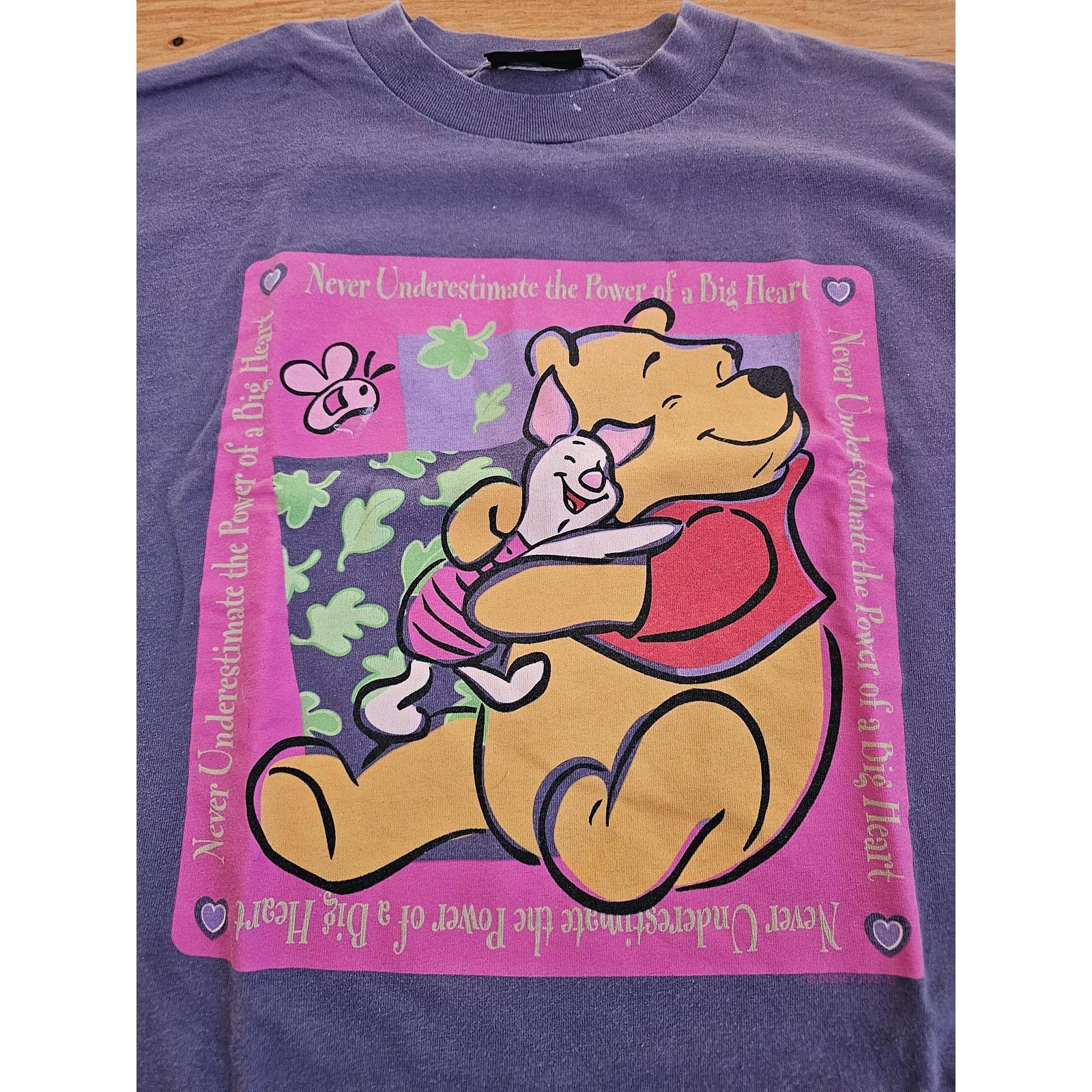 Other Jerry Leigh Winnie The Pooh Shirt, Gray Pink Sz XL 1990s Size US XL / EU 56 / 4 - 4 Thumbnail