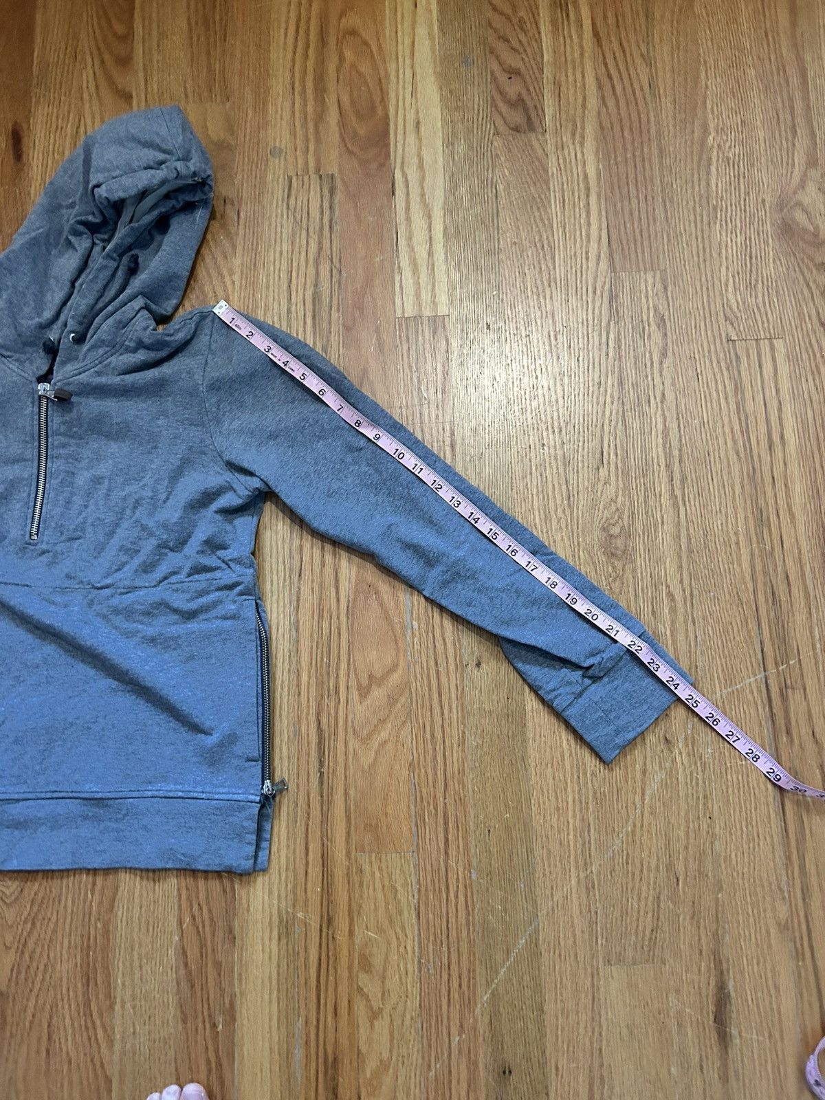 Eleventy Eleventy Gray Quarter Zip Sweatshirt With Side Zips Size US S / EU 44-46 / 1 - 7 Thumbnail