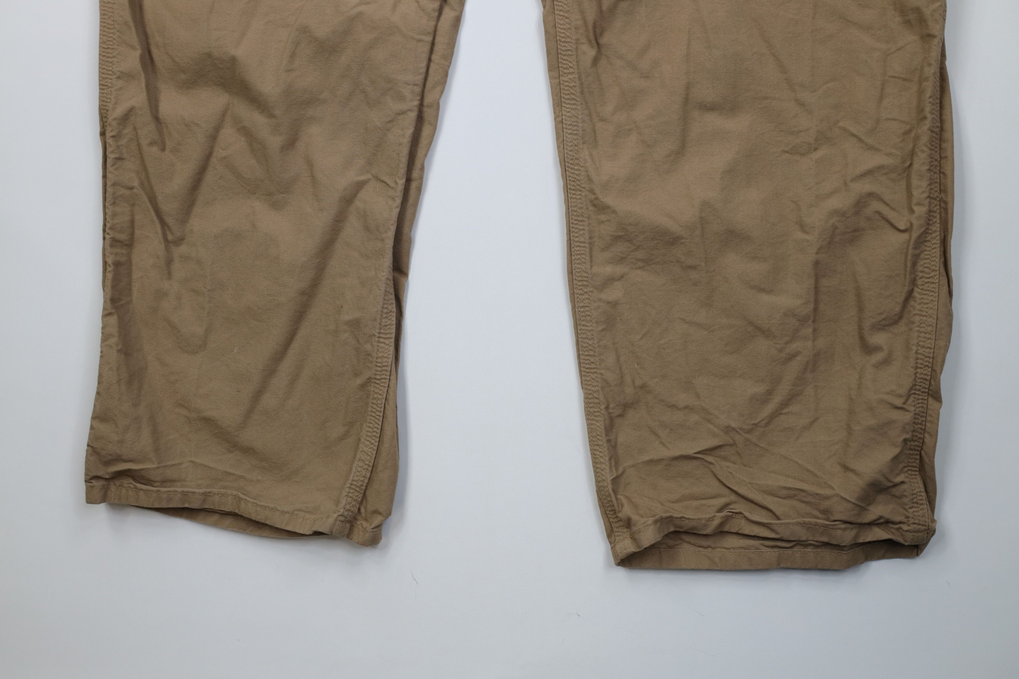 Carhartt Vintage Y2K Carhartt Original Dungaree Wide Leg Pants Brown Size US 44 / EU 60 - 4 Thumbnail