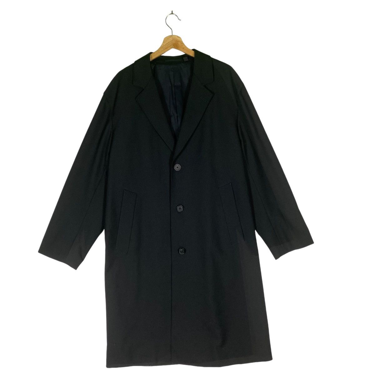 Japanese Brand X Lemaire Long Coat XL Size Black Colour