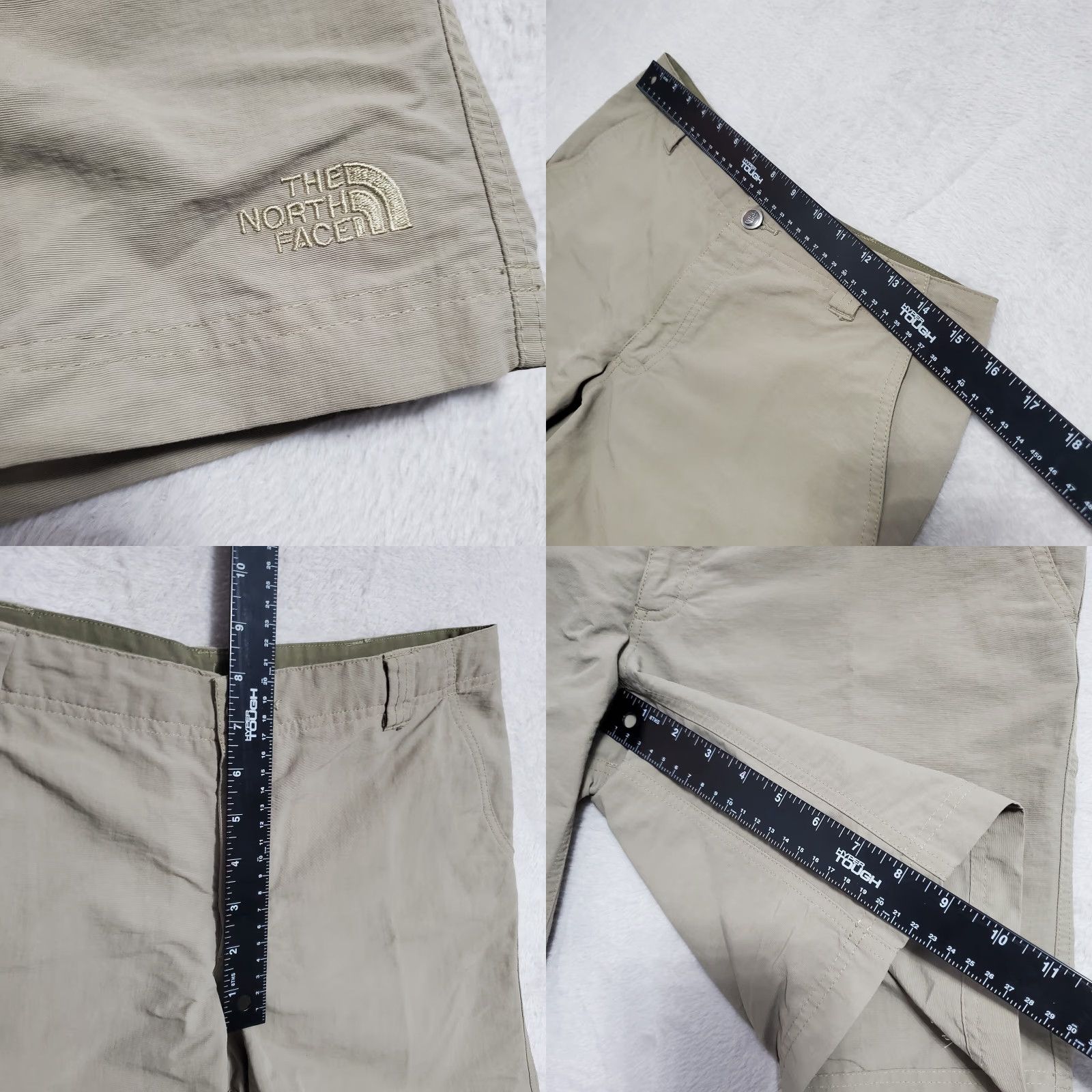 The North Face The North Face Shorts Women 8 Tan 100% Nylon Flat Front Mid Rise Hiking Outdoor Size 30" / US 8 / IT 44 - 8 Thumbnail