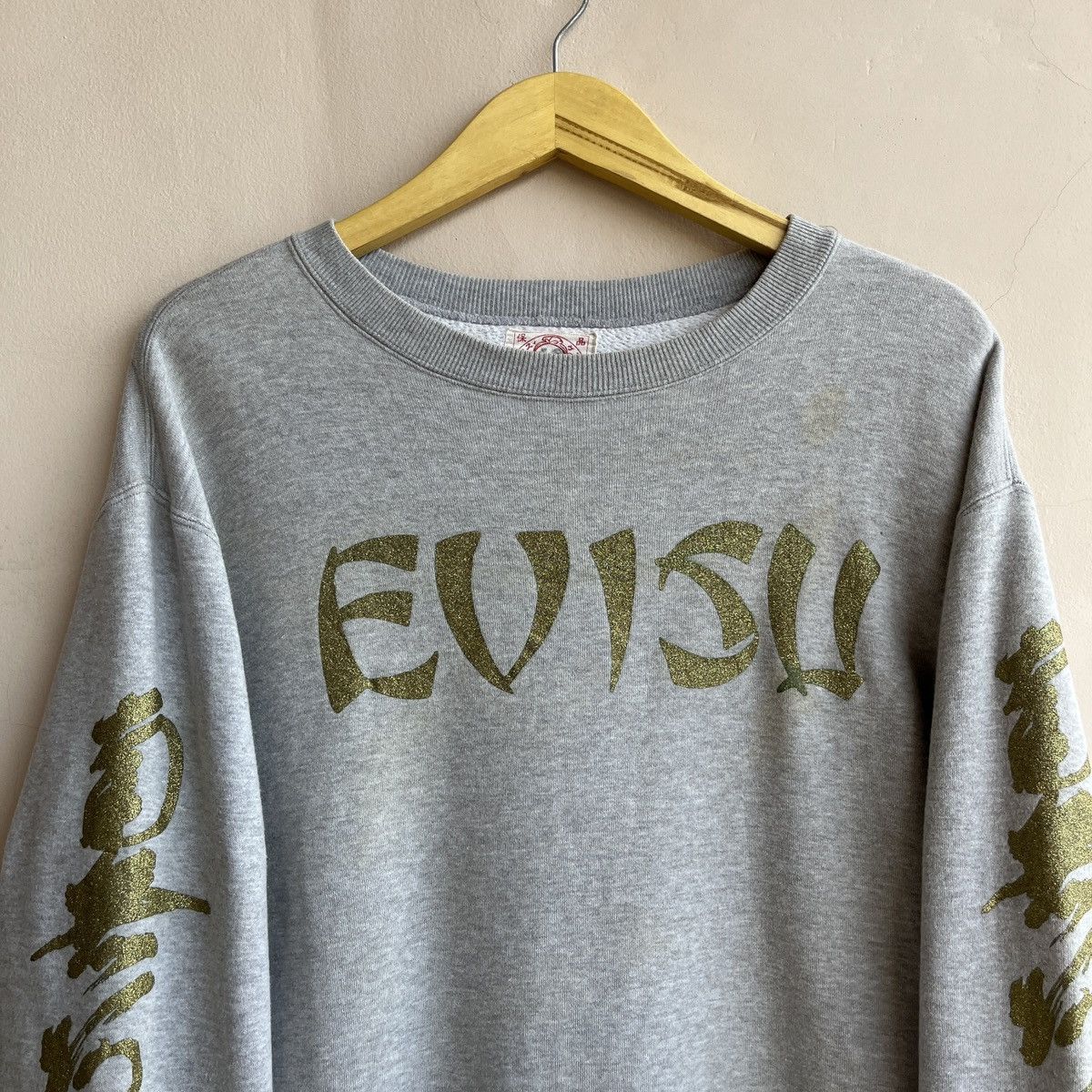 Evisu × Japanese Brand VINTAGE EVISU KANJI SWEATSHIRTS Size US L / EU 52-54 / 3 - 3 Thumbnail