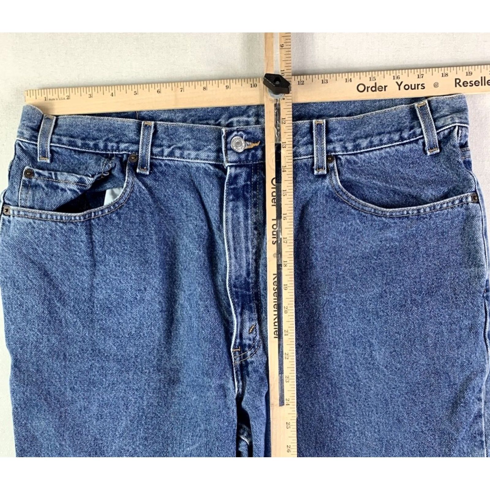 Levi's VTG Y2K Levi’s Relaxed Straight Leg Jeans Blue Made in Mexico 40x32 38x32 Size US 38 / EU 54 - 8 Thumbnail