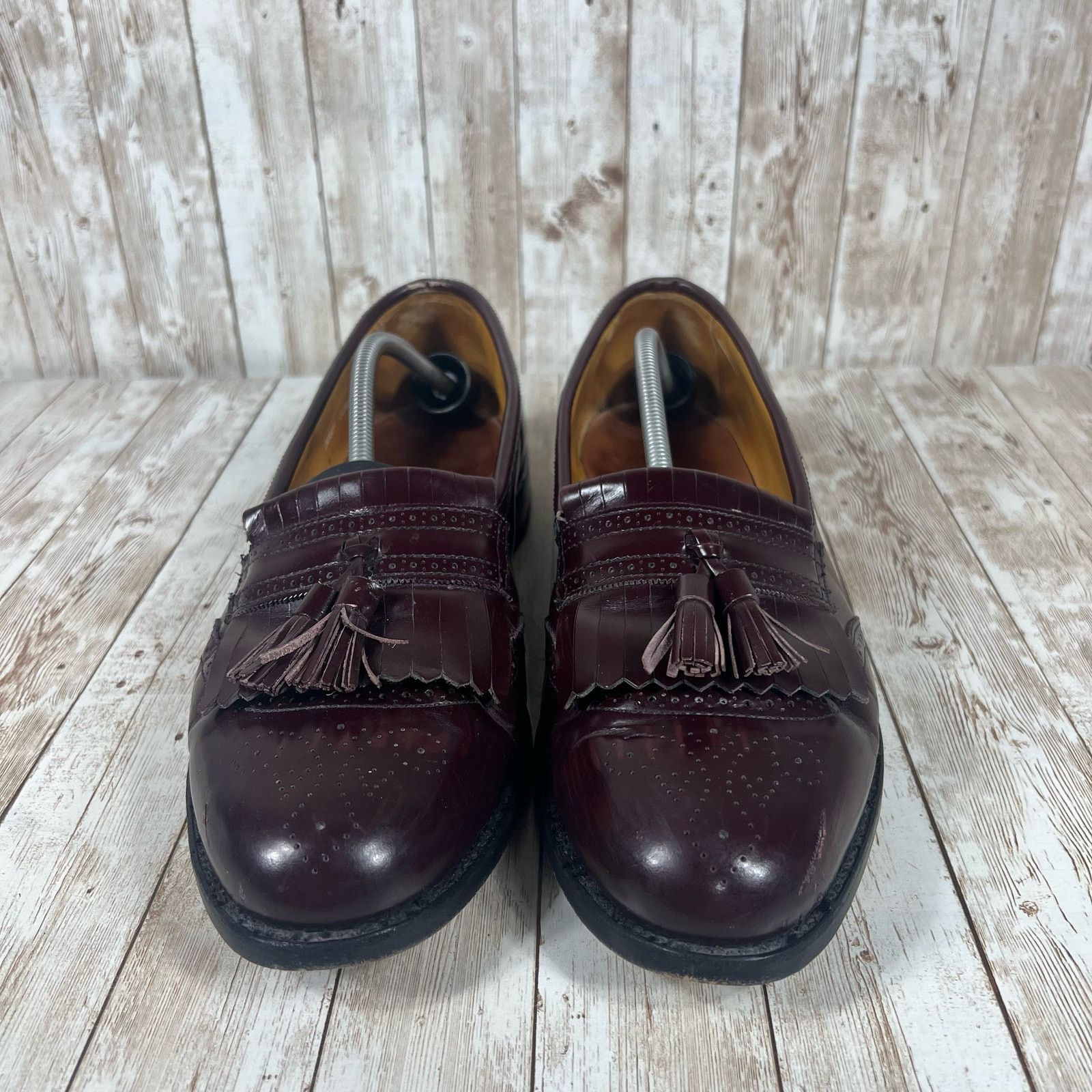 Allen Edmonds Allen Edmonds MensTassel Loafers Burgundy Size 13 Size US 13 / EU 46 - 4 Thumbnail