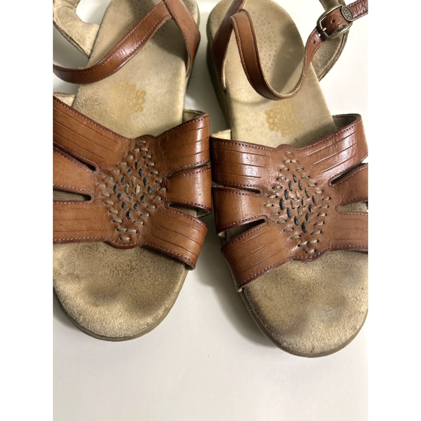 SAS SAS Tripad Comfort Sandal Tan Leather Women's Brown Strappy Size 9.5 M Size US 10 / IT 40 - 6 Thumbnail