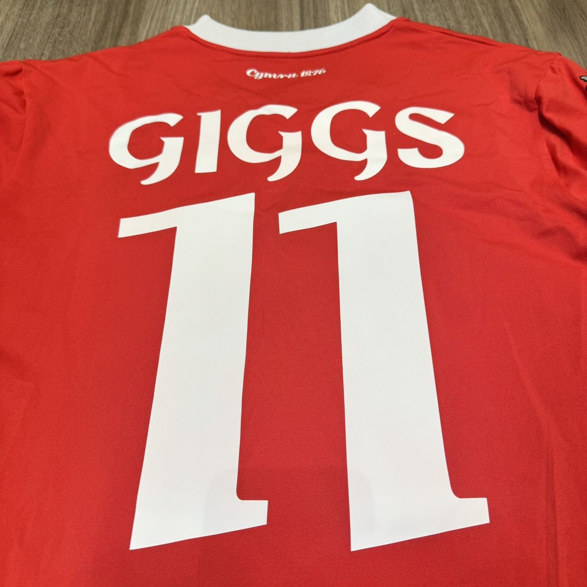 Kappa Wales 06/07 Longsleeves home shirt #11 Giggs Size US XL / EU 56 / 4 - 6 Thumbnail