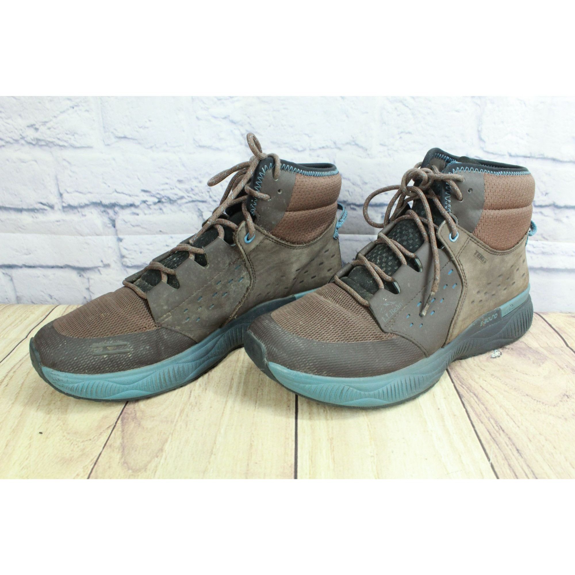 L.L. Bean LL Bean Men's Brown Leather Waterproof B-Bound Hiking Boots Size US 11.5 / EU 44-45 - 2 Thumbnail