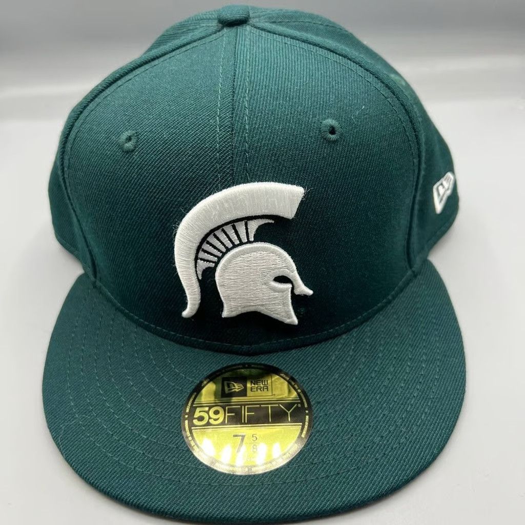 New Era Michigan State Spartans Hat Men 7 5/8 59Fifty New Era Fitted Size ONE SIZE - 1 Thumbnail