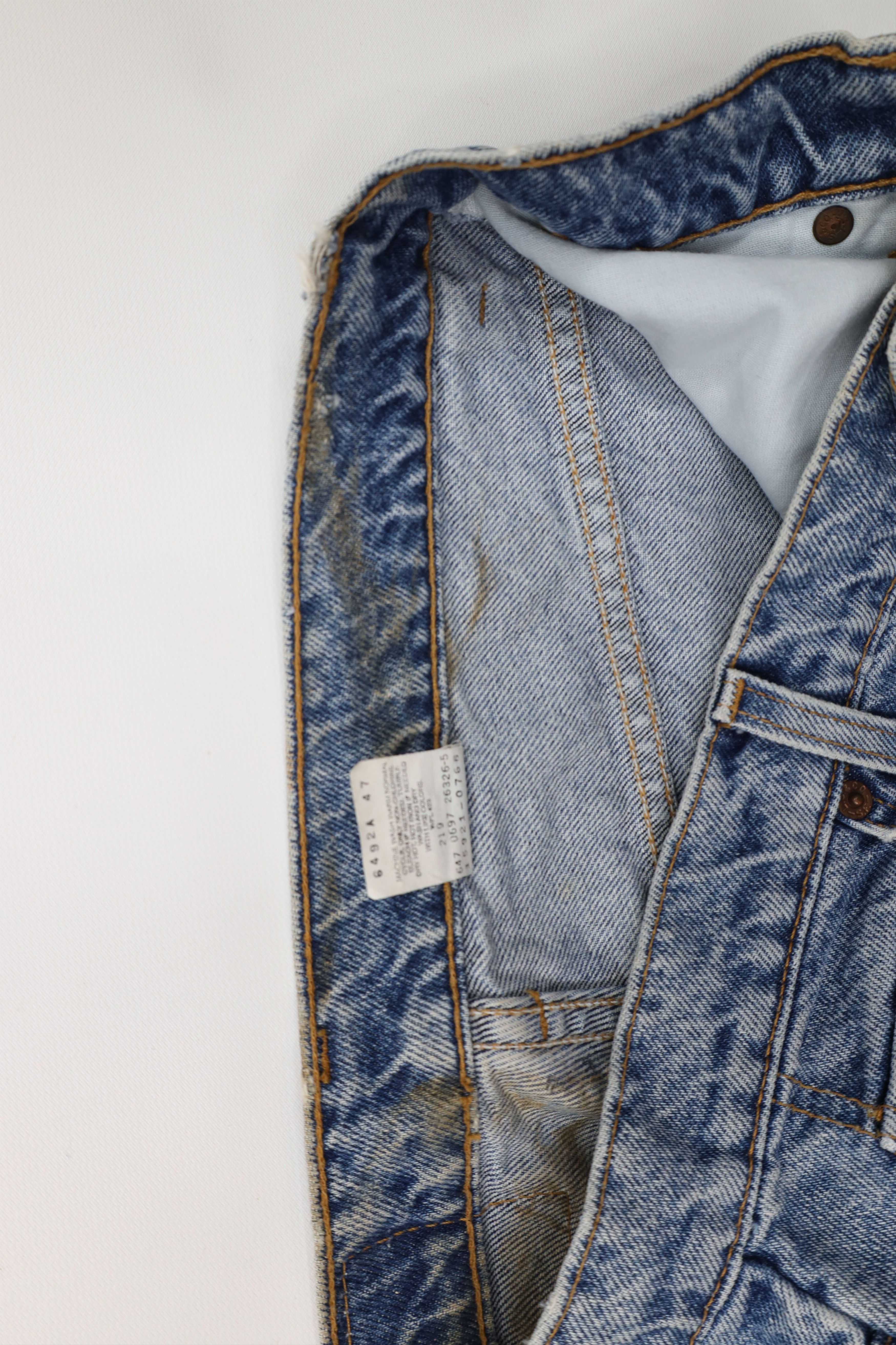 Levi's Vintage 90s Levis 921 Fit Tapered Leg Denim Jeans Blue USA Size 34" / US 12 / IT 48 - 10 Thumbnail