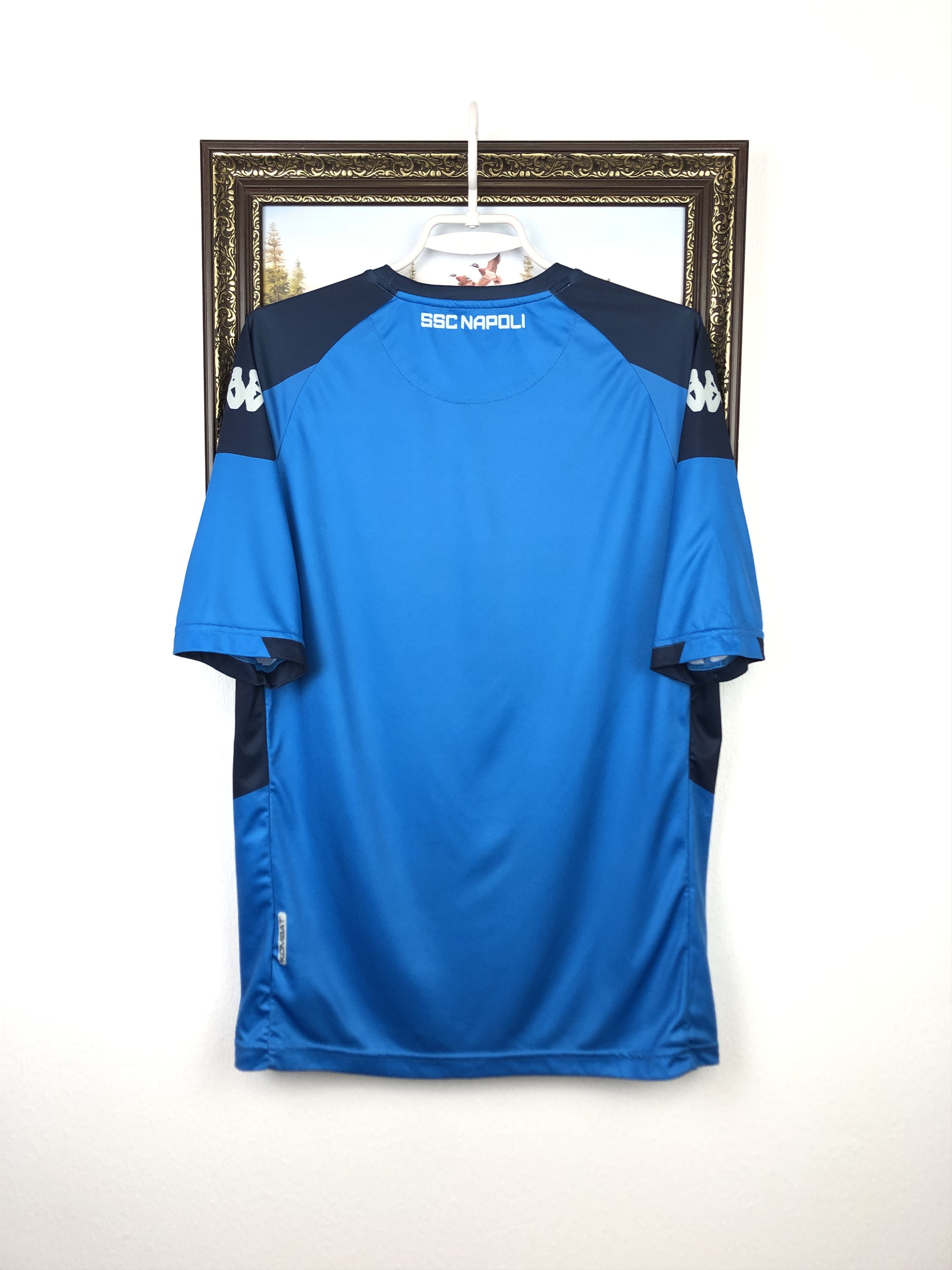 Kappa Napoli Shirt football shirt 2019 Soccer Kappa Mens Jersey Size US L / EU 52-54 / 3 - 13 Thumbnail