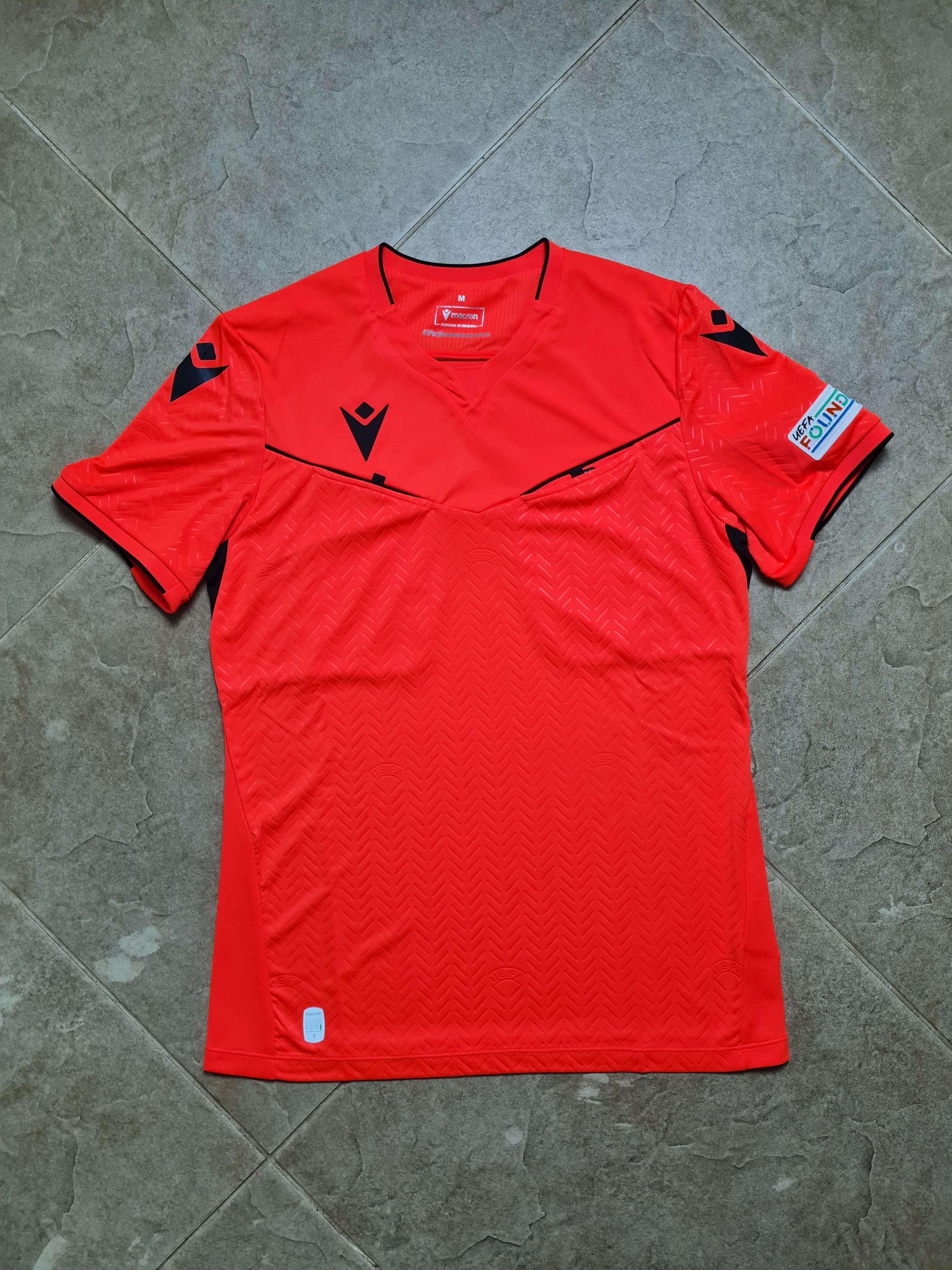 Macron Macron UEFA EURO 2024 Referee Shirt Neon Red Ponnet Eco Size US M / EU 48-50 / 2 - 3 Thumbnail