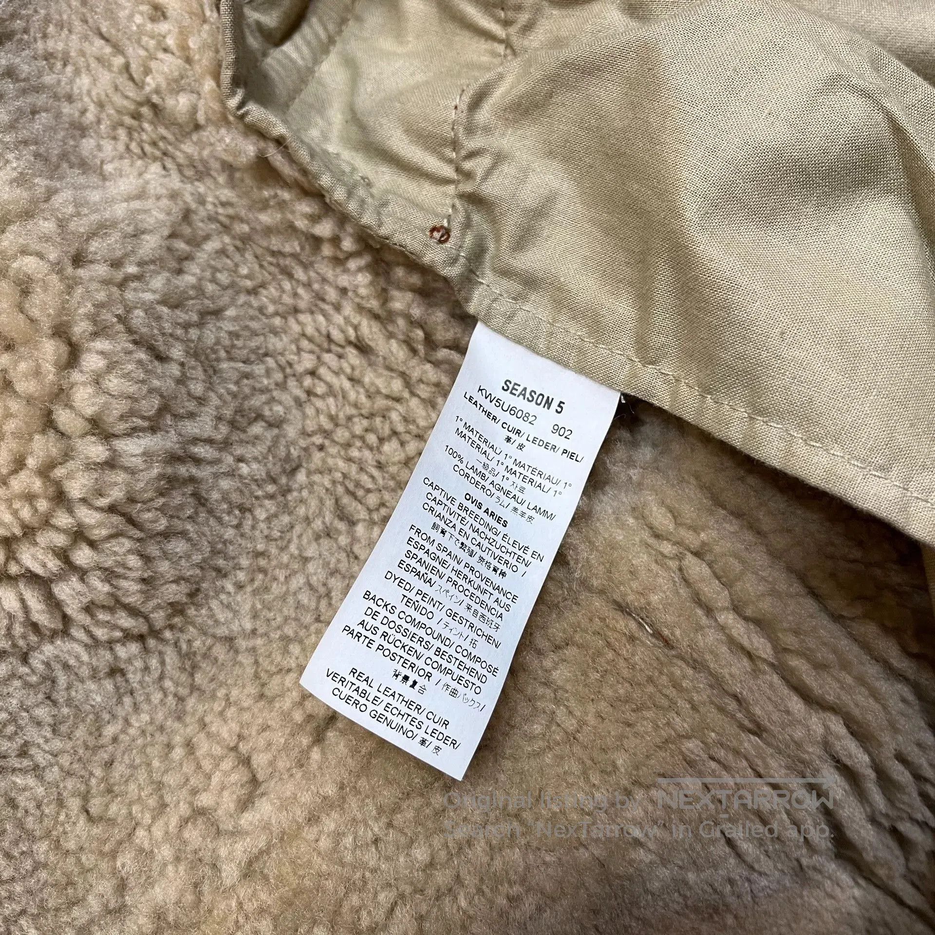 Yeezy Yeezy Season 5 Shearling Leather Coat. Size US XS / EU 42 / 0 - 7 Thumbnail