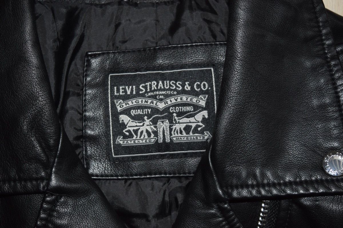 Levi's Levi's Black Biker Jacket Size S / US 4 / IT 40 - 4 Thumbnail