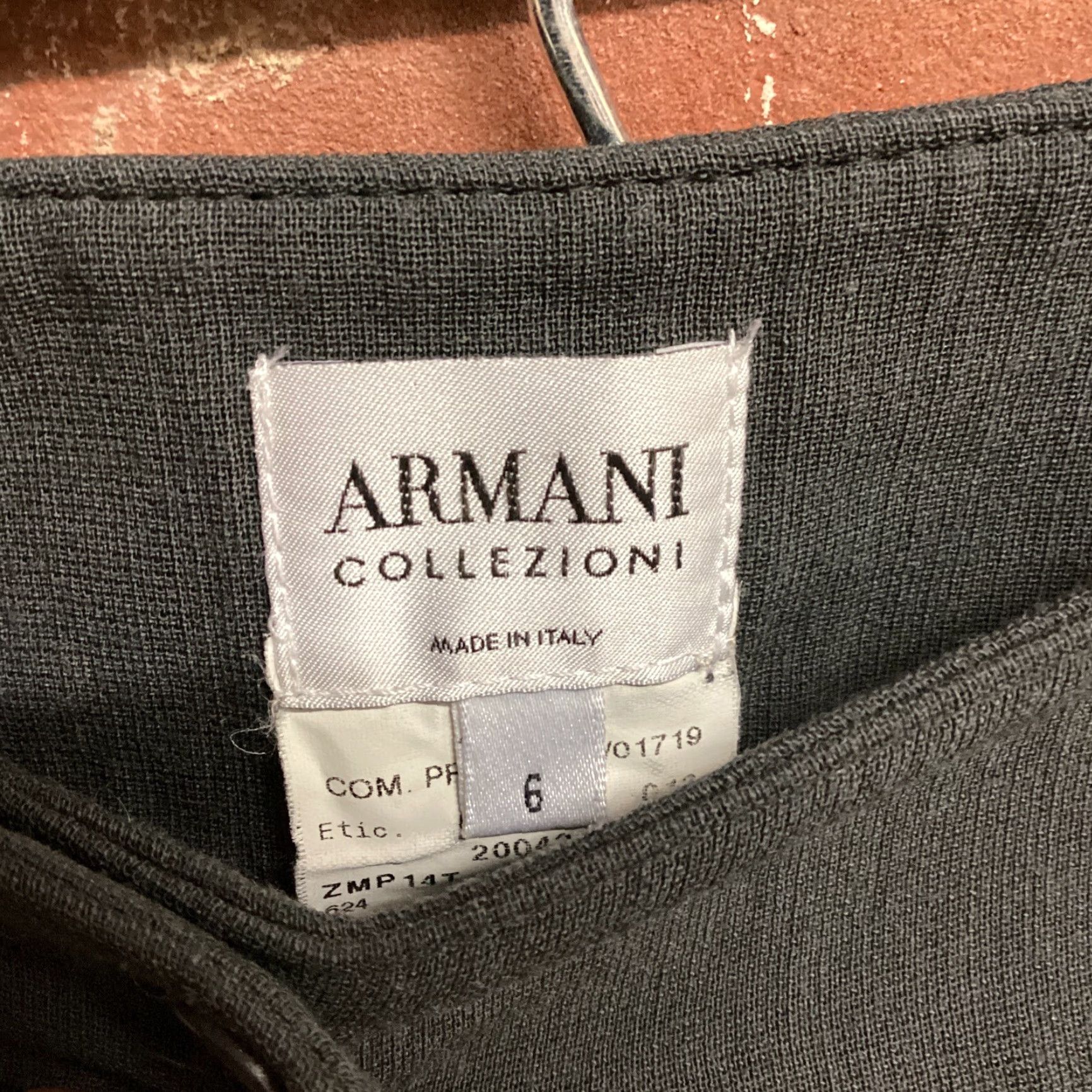 Armani Armani Collezioni Womens Pants 6 Gray Wool Blend Zip Flat Front 32" Inseam Work Vintage No Size 28" / US 6 / IT 42 - 3 Thumbnail