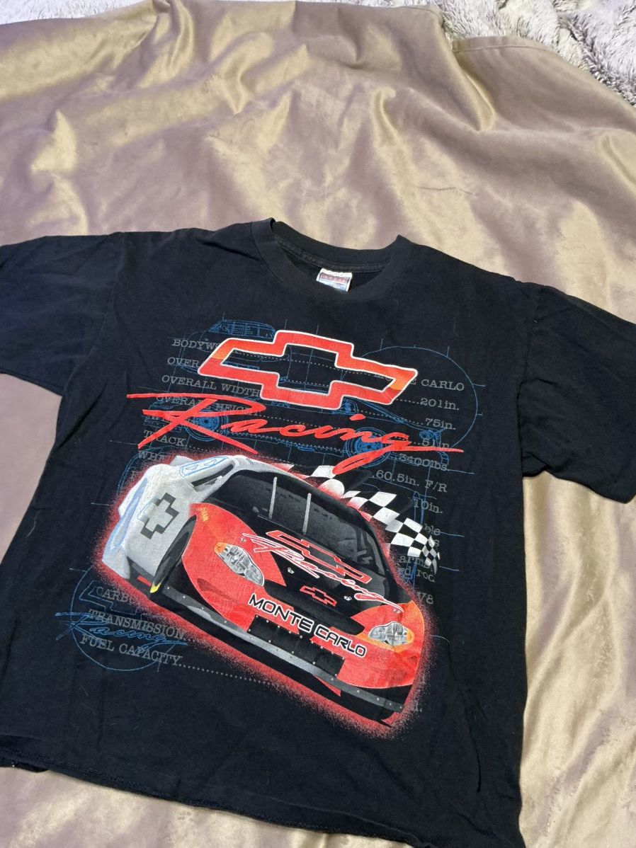 Vintage Vintage 90s Nascar Front and back graphic Chevy t shirt Size US M / EU 48-50 / 2 - 1 Thumbnail