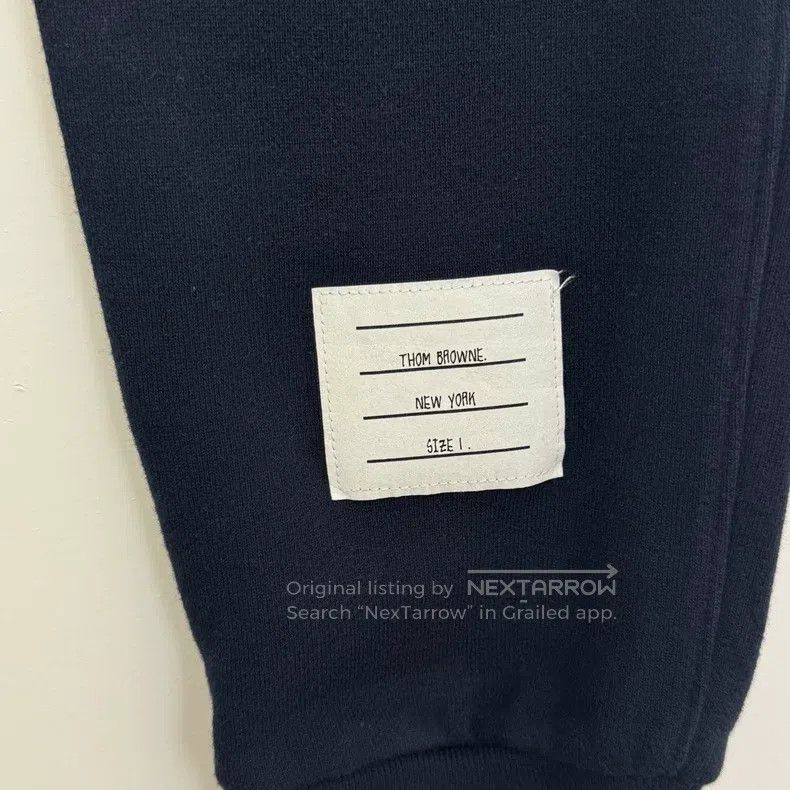 Thom Browne Thom Browne size 1 Navy blue four-striped pants Size US 39 - 5 Thumbnail