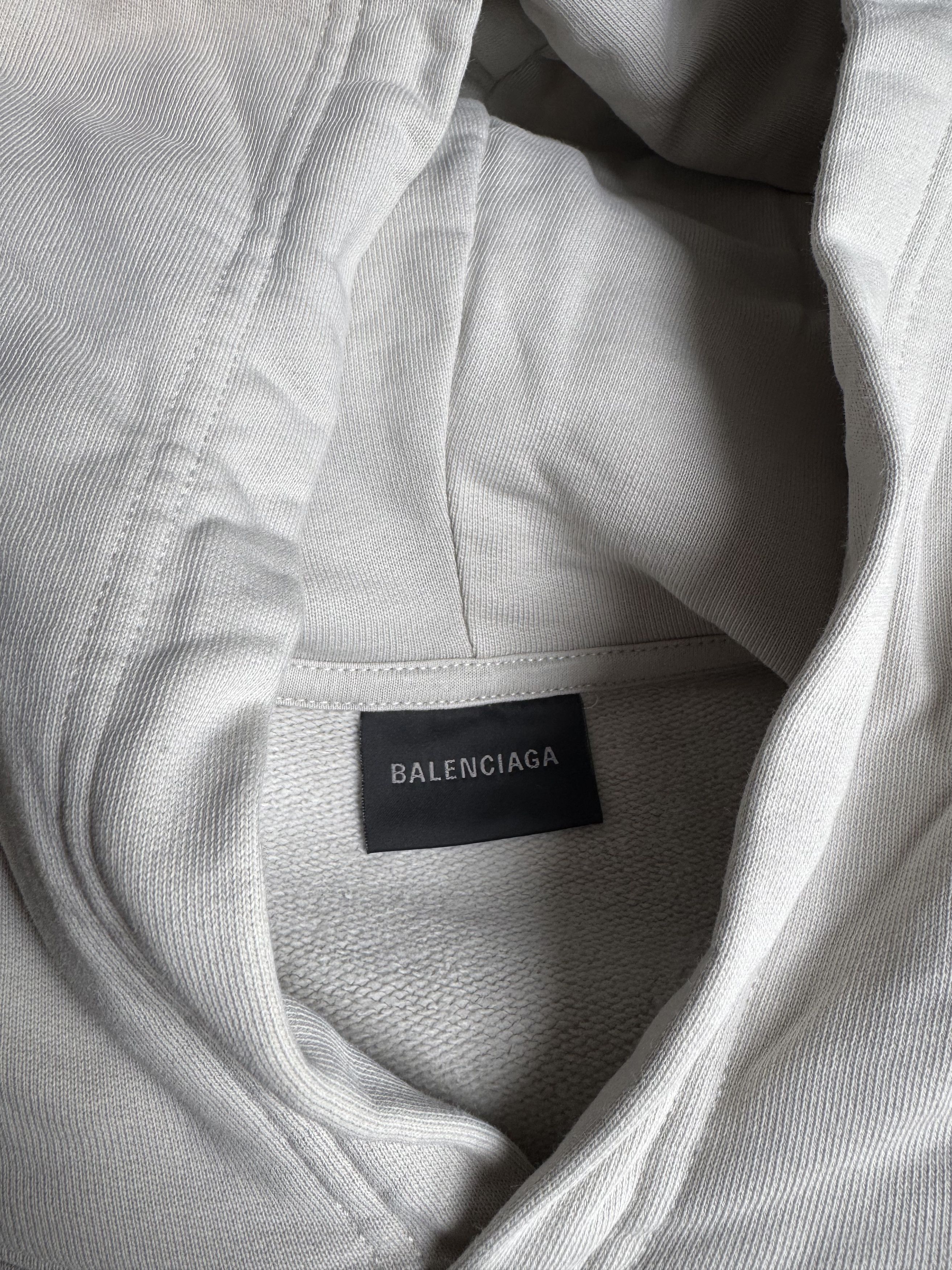 Balenciaga Balenciaga Wide Fit Miami Hoodie 'Shell White' Size US L / EU 52-54 / 3 - 6 Thumbnail
