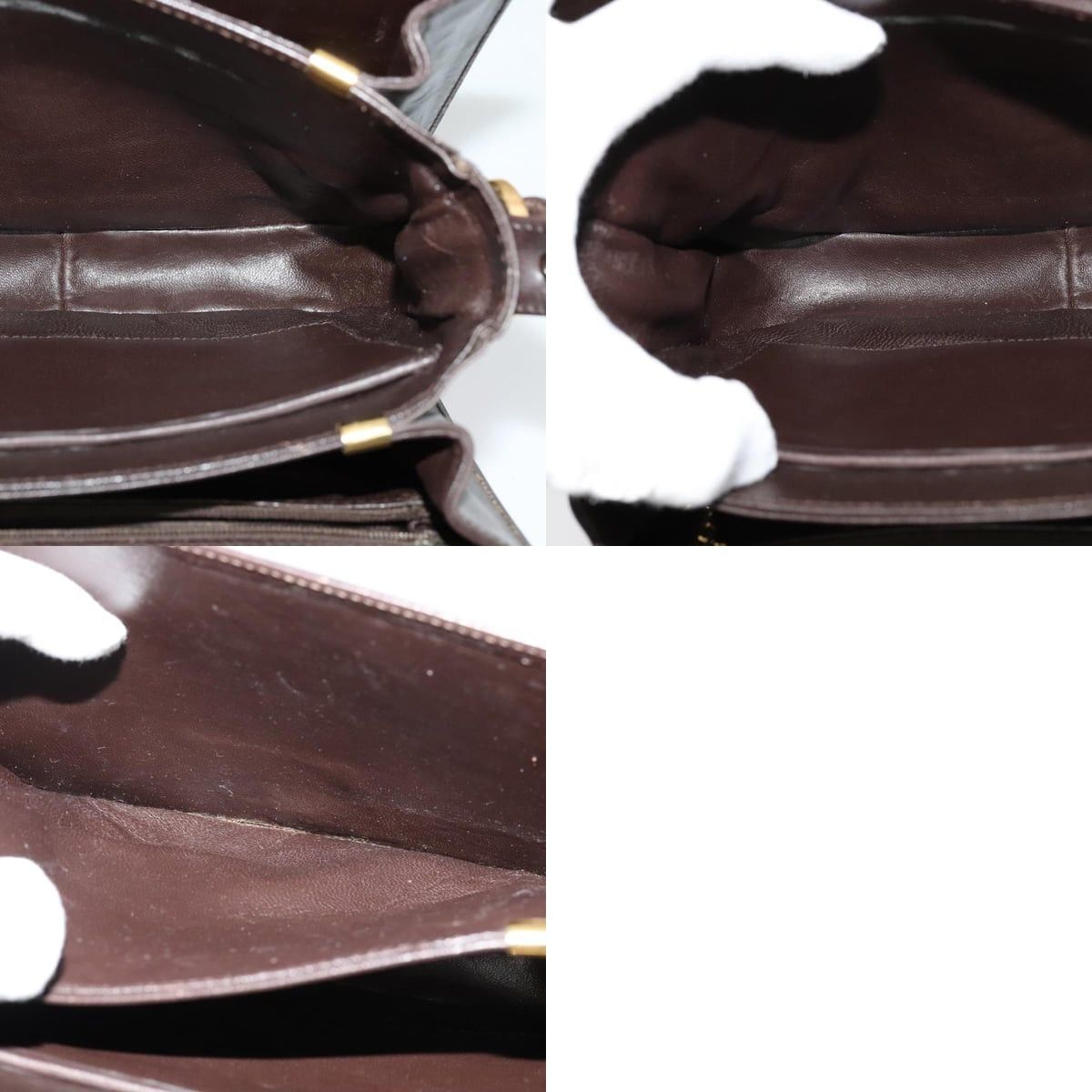 Celine CELINE C Sulky Shoulder Bag Canvas Brown Gold Size ONE SIZE - 12 Thumbnail