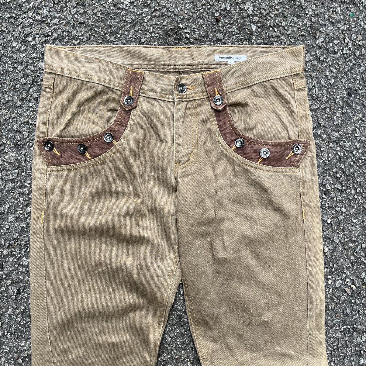semanticdesign Flared Japanese Semantic Design Pants Bootcut Punk Styled Size US 32 / EU 48 - 3 Thumbnail