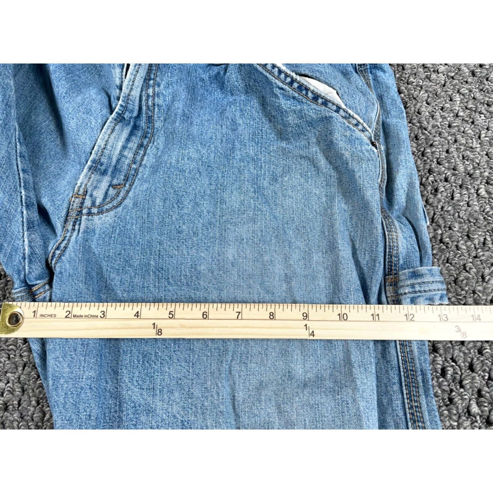 Levi's VTG Levi's Carpenter Jeans Men's 38 x 32 Blue Denim Distressed Straight Workwear 90s Grunge Punk Retro Jeans Size US 38 / EU 54 - 7 Thumbnail