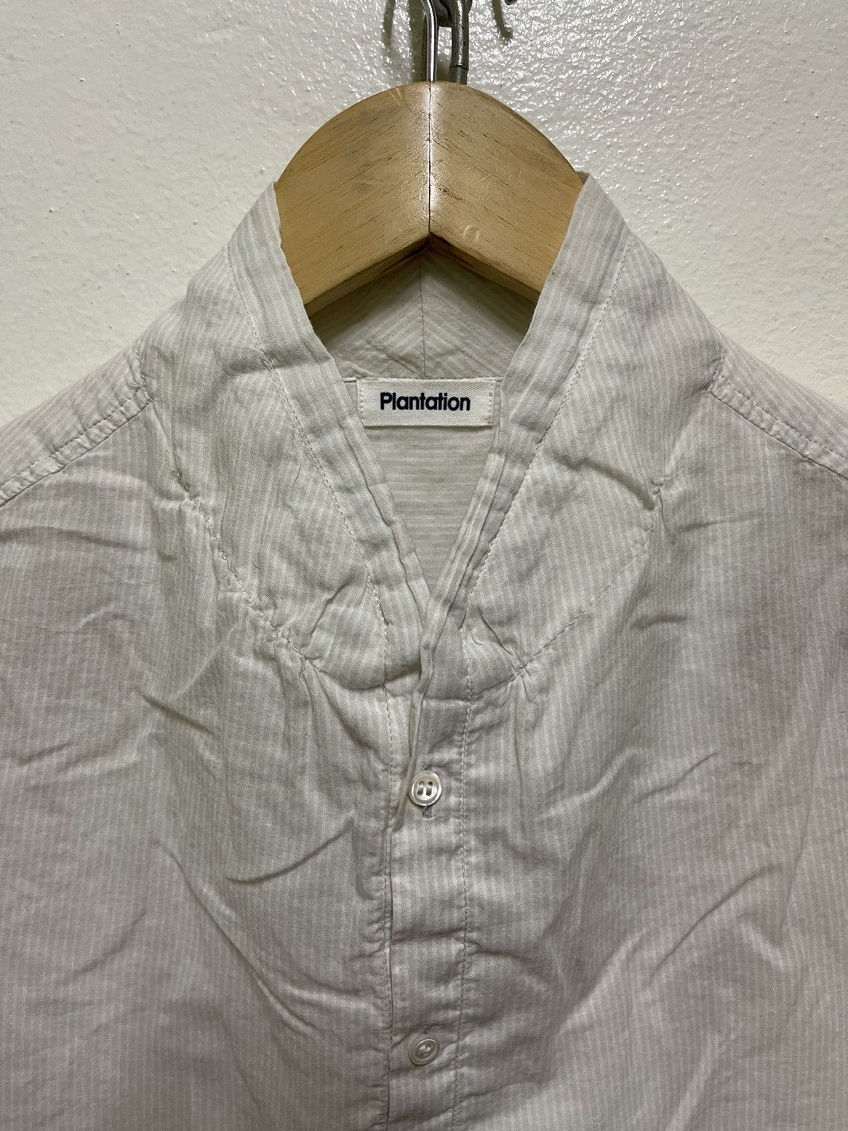 Issey Miyake × Japanese Brand Plantation Shirt Size M / US 6-8 / IT 42-44 - 4 Thumbnail