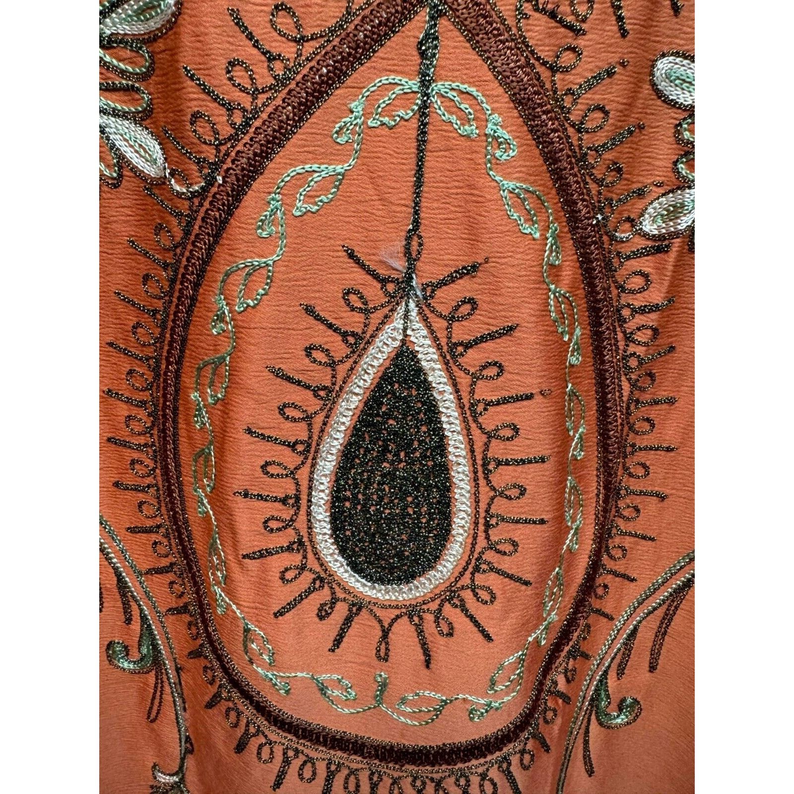Other Kaftan Ethnic Inspired Abaya Embroidered 1X Dress Size 1 Size XL / US 12-14 / IT 48-50 - 11 Thumbnail