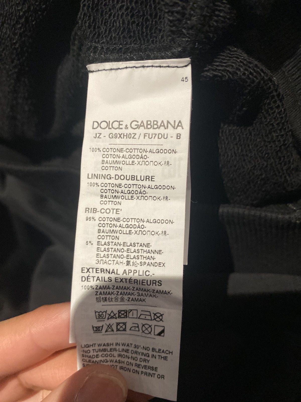 Dolce & Gabbana Black Dolce&Gabba Size US L / EU 52-54 / 3 - 7 Thumbnail
