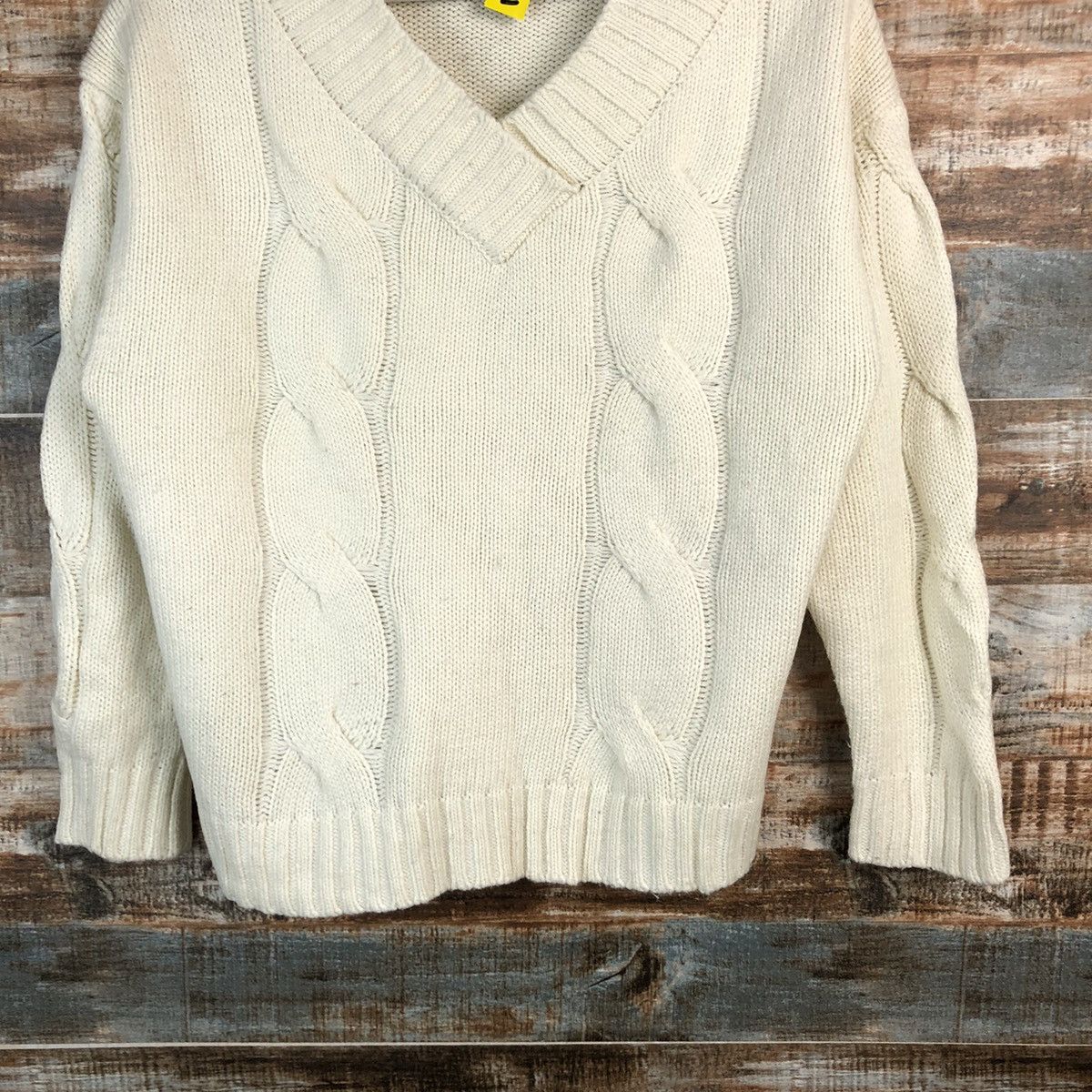 Homespun Knitwear × Japanese Brand Lepsim White cable Knitwear sweatshirt #A1661 Size M / US 6-8 / IT 42-44 - 6 Thumbnail