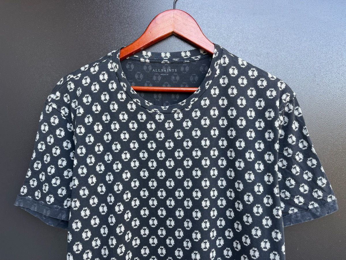 Allsaints × Vintage Men's AllSaints Black And Tan Graphic Print shirt. Size M Size US M / EU 48-50 / 2 - 2 Thumbnail