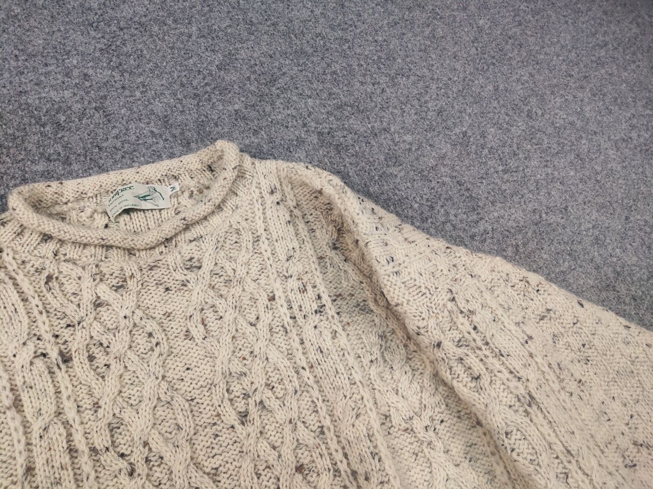 Vintage Inisfree Vintage Ireland Fisherman Cable Knit Sweater Inis Size US M / EU 48-50 / 2 - 5 Thumbnail