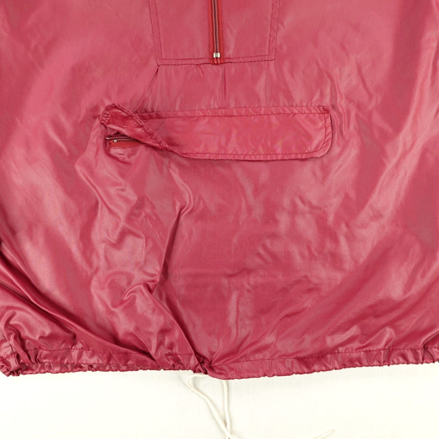 VINTAGE Lacoste Izod Windbreaker Jacket Mens Medium Red 60s Outdoor Casual Lightweight Zip