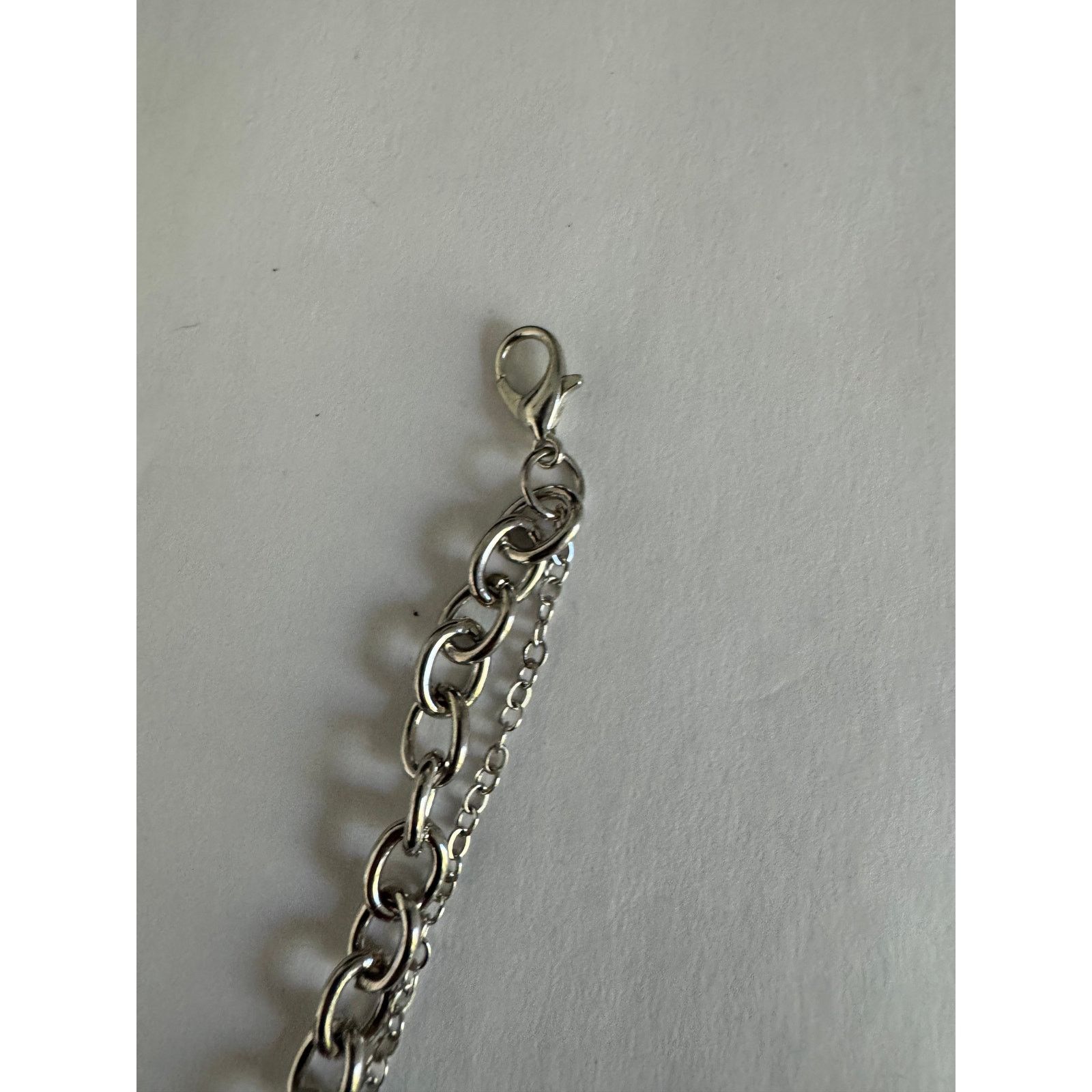 Vintage 00s Japanese Safety Pin Rhinestone Necklace Size ONE SIZE - 3 Thumbnail