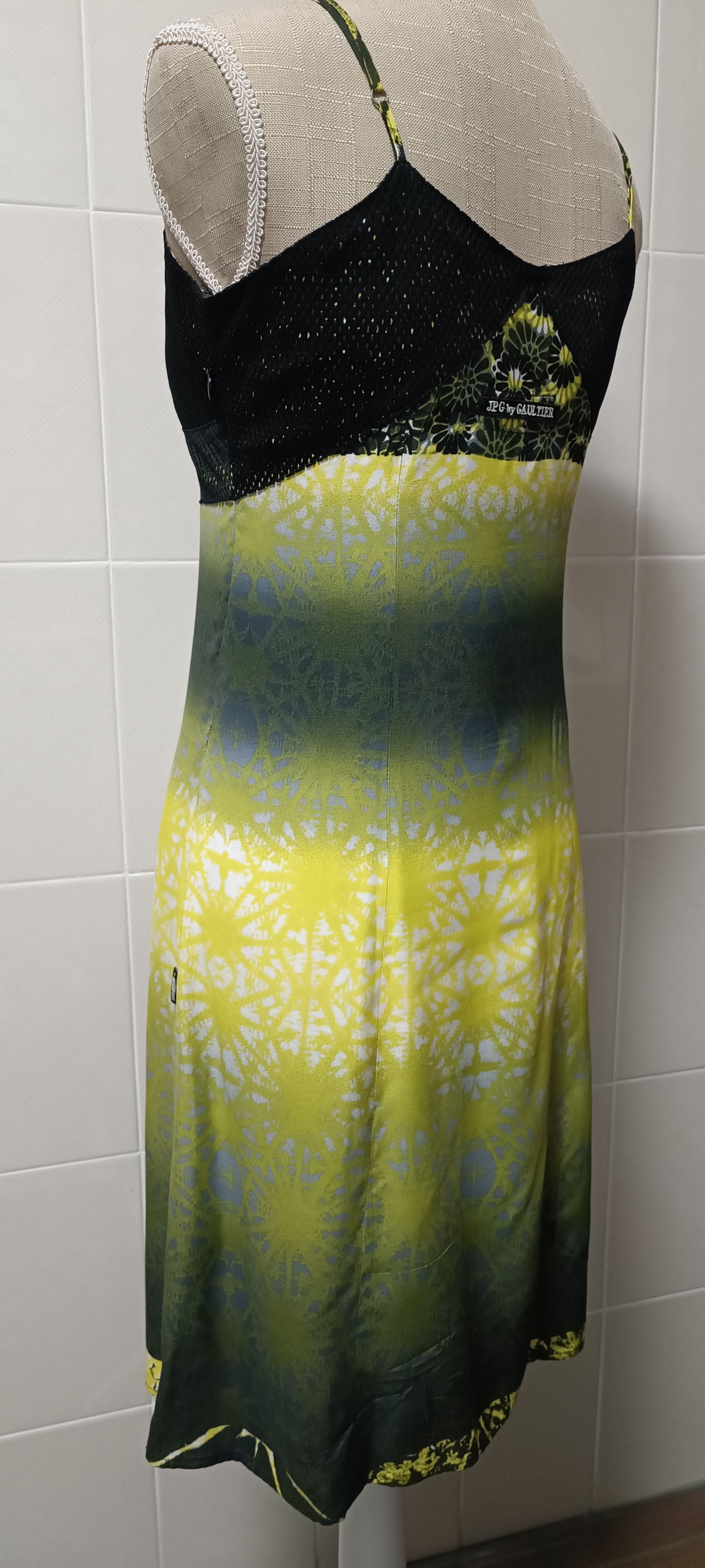 Jean Paul Gaultier SS2000 - Psychedelic print midi dress Size S / US 4 / IT 40 - 17 Thumbnail