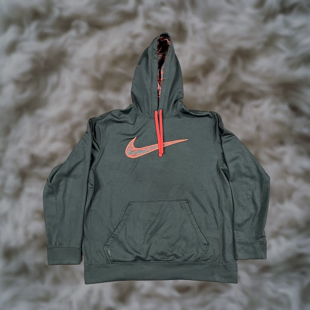 Nike Nike Thermafit Hoodie XL Men Black Red Pockets Pullover Sweatshirt Gym Basketball Size US XL / EU 56 / 4 - 1 Thumbnail