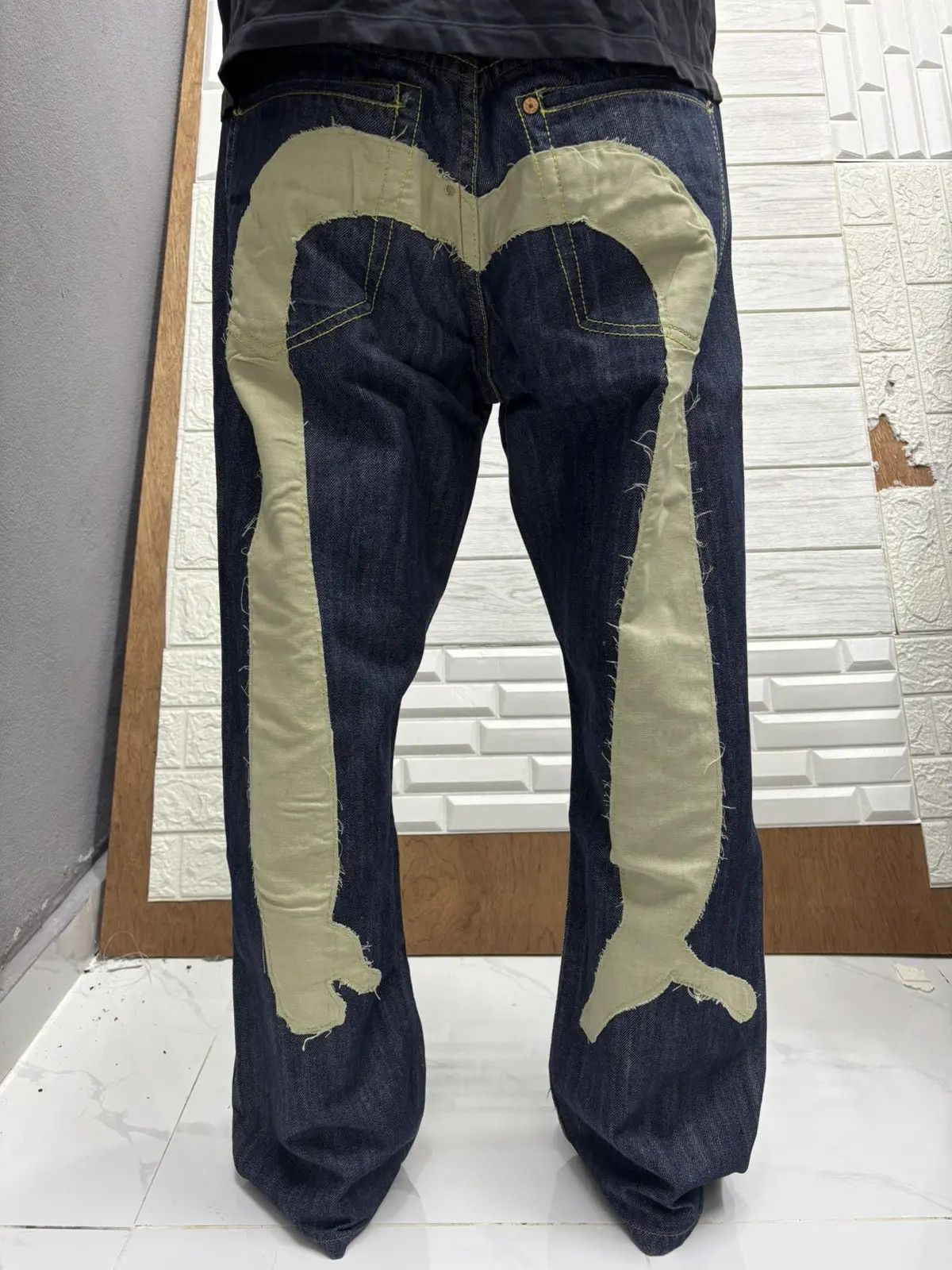 Japanese Brand EVISU JAPAN CUSTOM DAICOCK BAGGY DENIM JEANS Size US 32 / EU 48 - 10 Thumbnail