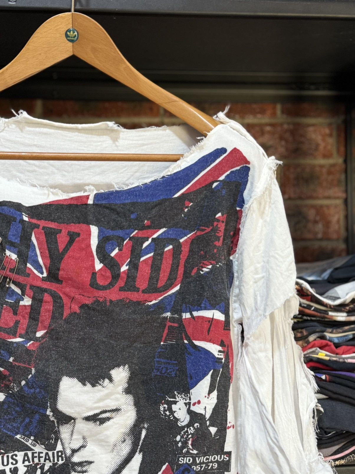 Band Tees Thrashed Sid Vicious Seditionaries Muslin Punk Japan Tee Size US S / EU 44-46 / 1 - 3 Thumbnail