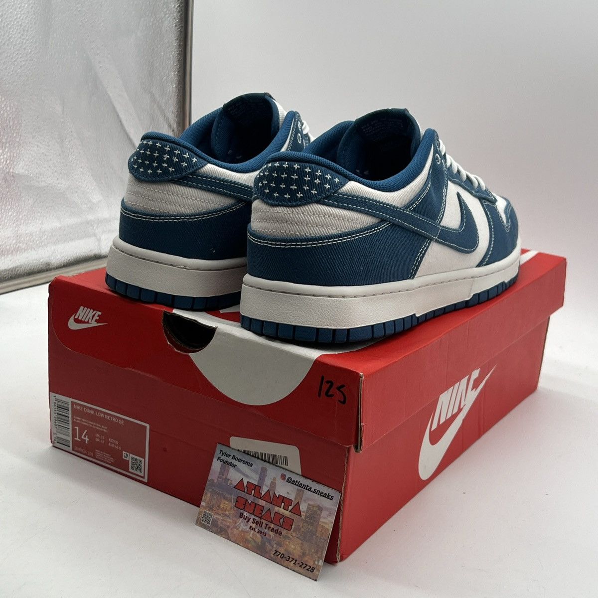 Nike Nike dunk low Sashiko industrial blue Size US 14 / EU 47 - 5 Thumbnail