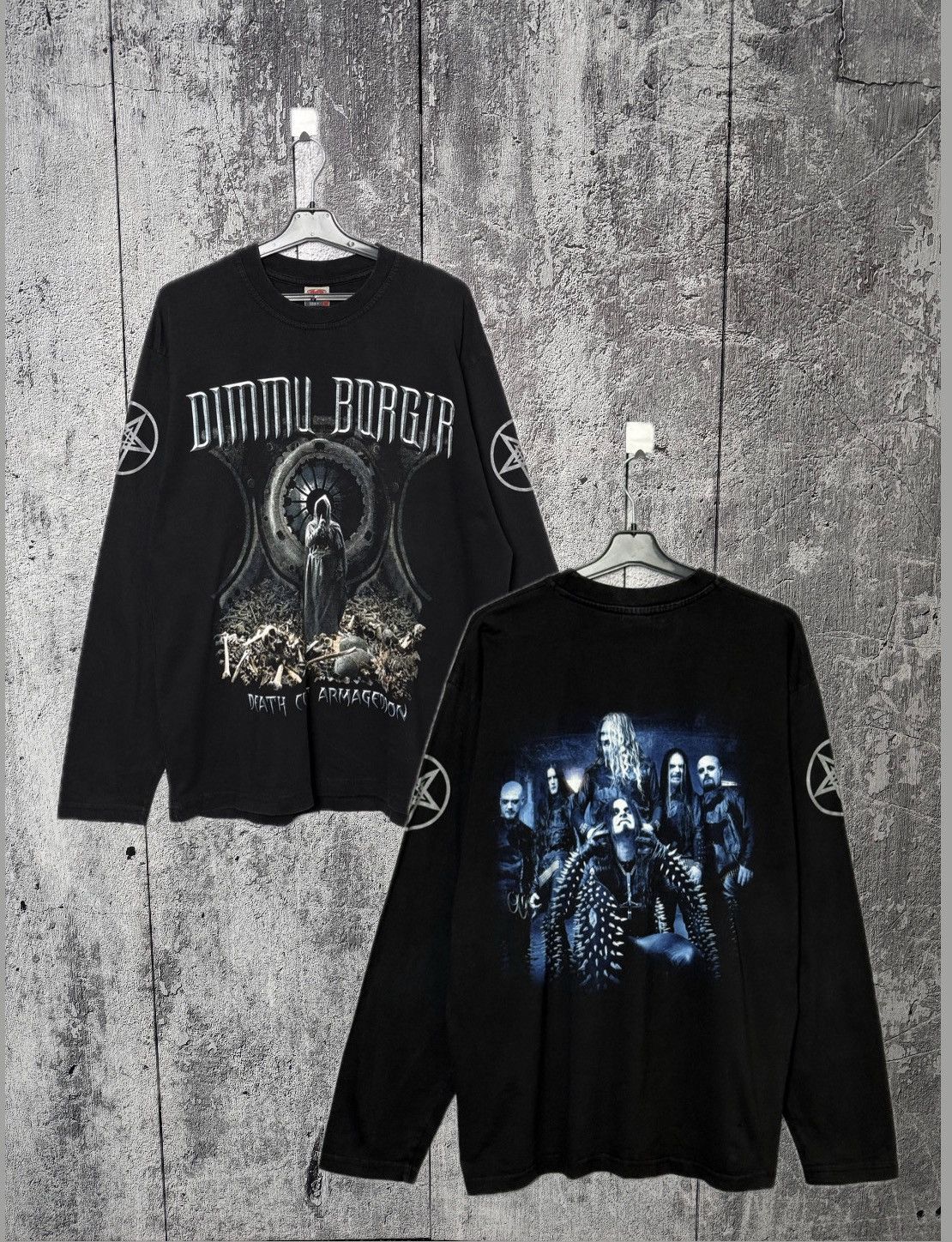 Band Tees Vintage 2003 Dimmu Borgir Death Cult Armageddon Long Sleeve Size US XL / EU 56 / 4 - 1 Thumbnail